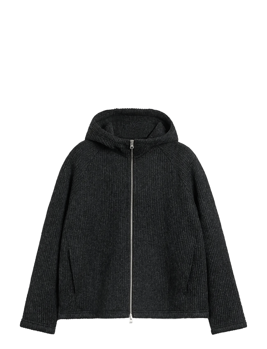 Brixtol Textiles - Seven Hoodie - black melange - 1