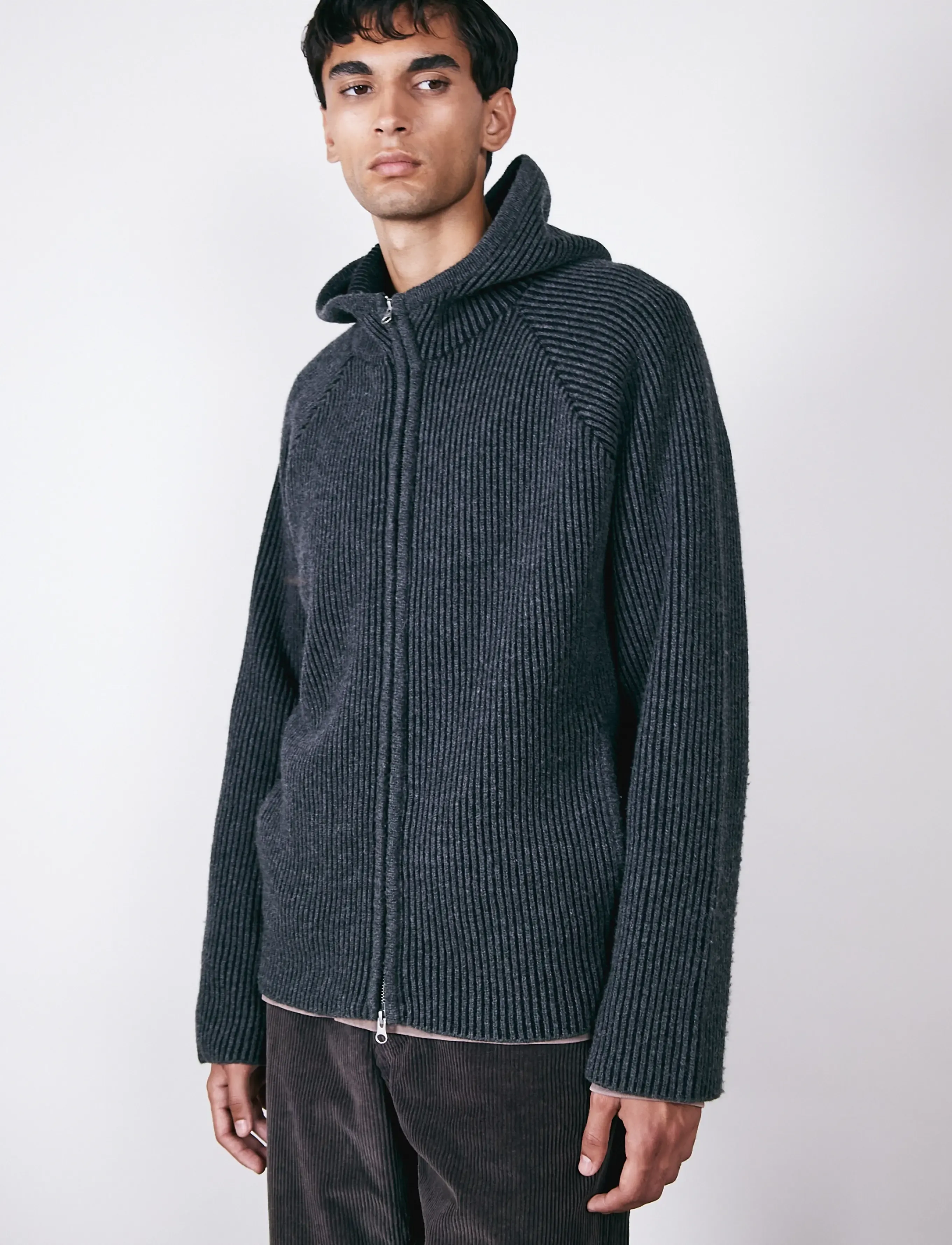 Brixtol Textiles Seven Hoodie - Tøj - BLACK MELANGE / black