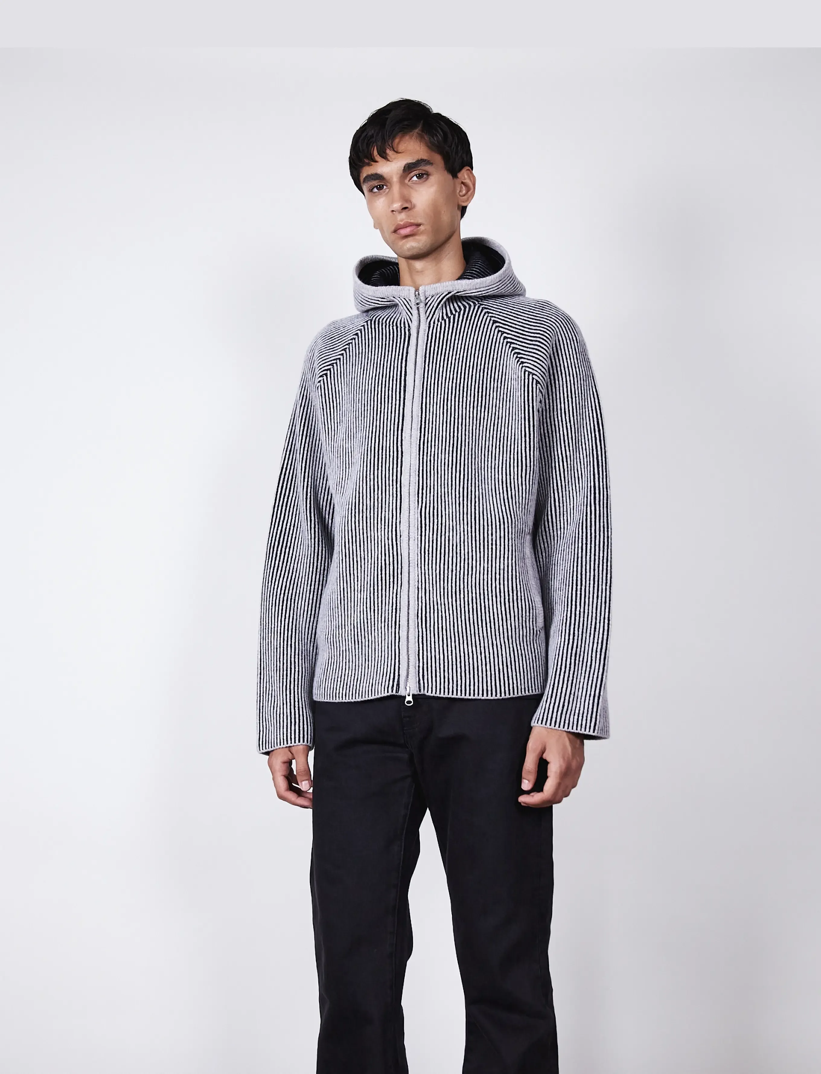 Brixtol Textiles Seven Hoodie - Sweatshirts - LIGHT GREY / grey