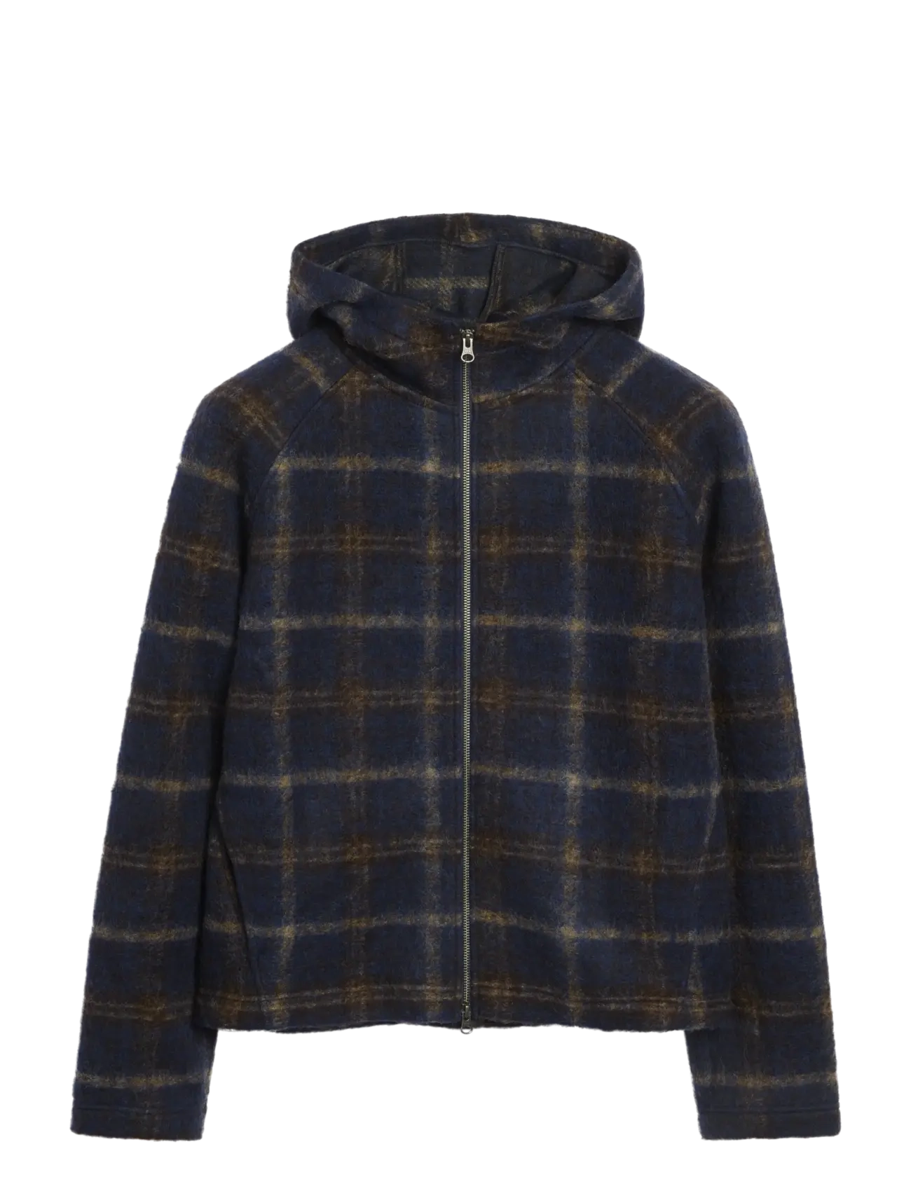 Brixtol Textiles - Seven Hoodie - kapuzenpullover - blue check - 1