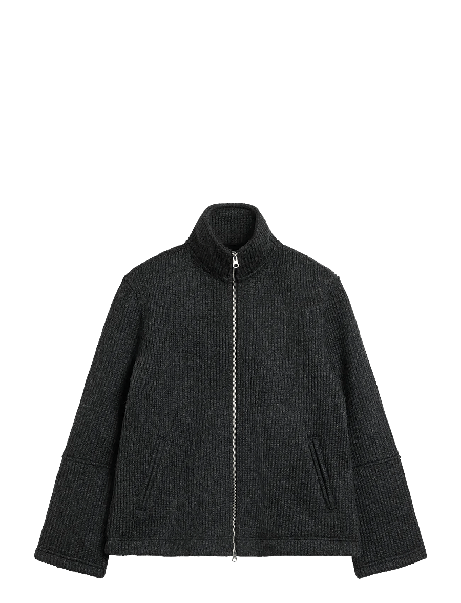 Brixtol Textiles - Seven Wool - winterjacken - black melange - 1
