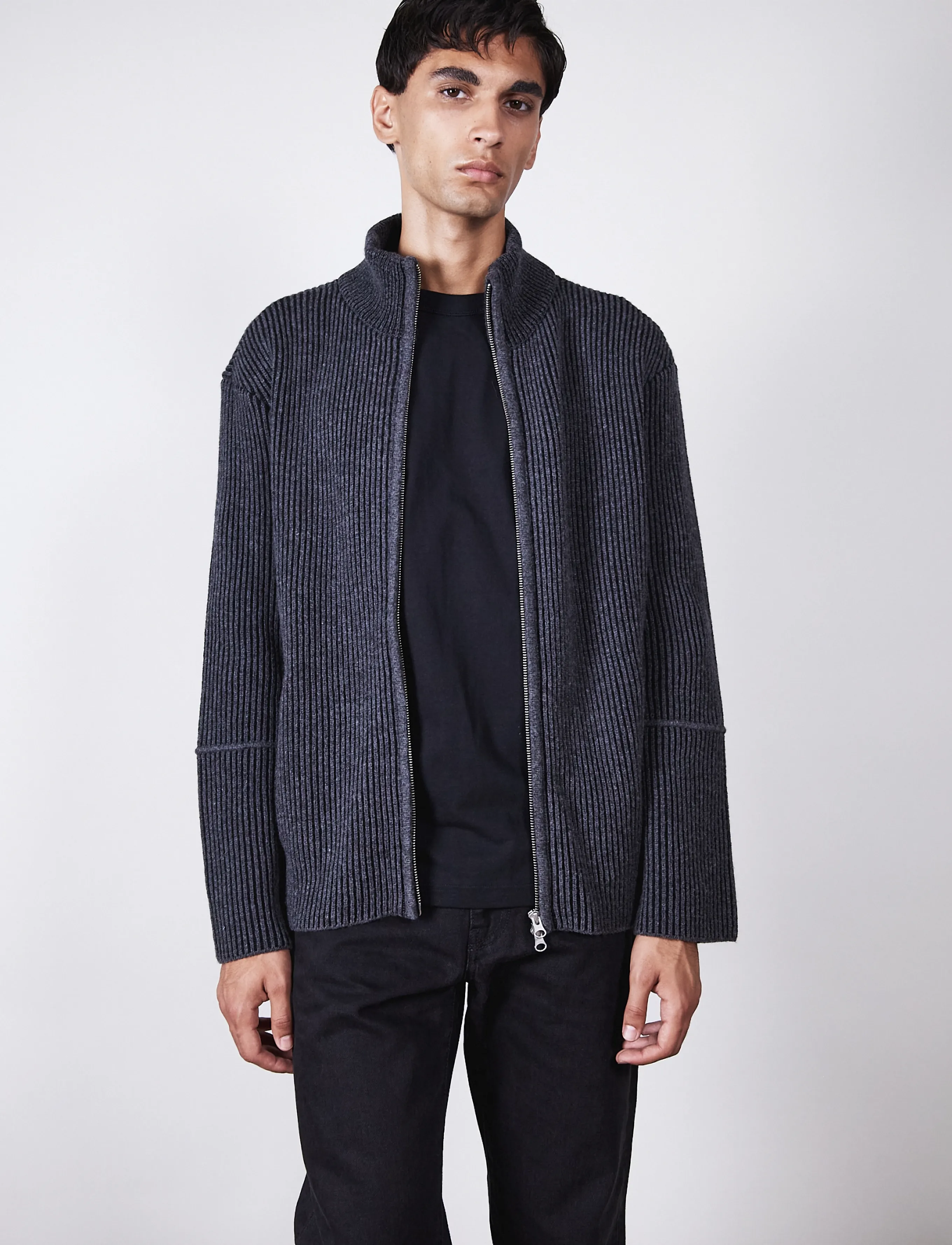 Brixtol Textiles - Seven Wool - winterjacken - black melange - 2