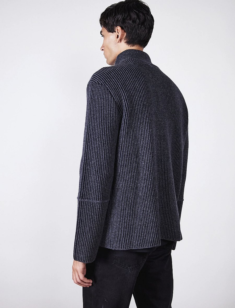 Brixtol Textiles - Seven Wool - winterjacken - black melange - 3