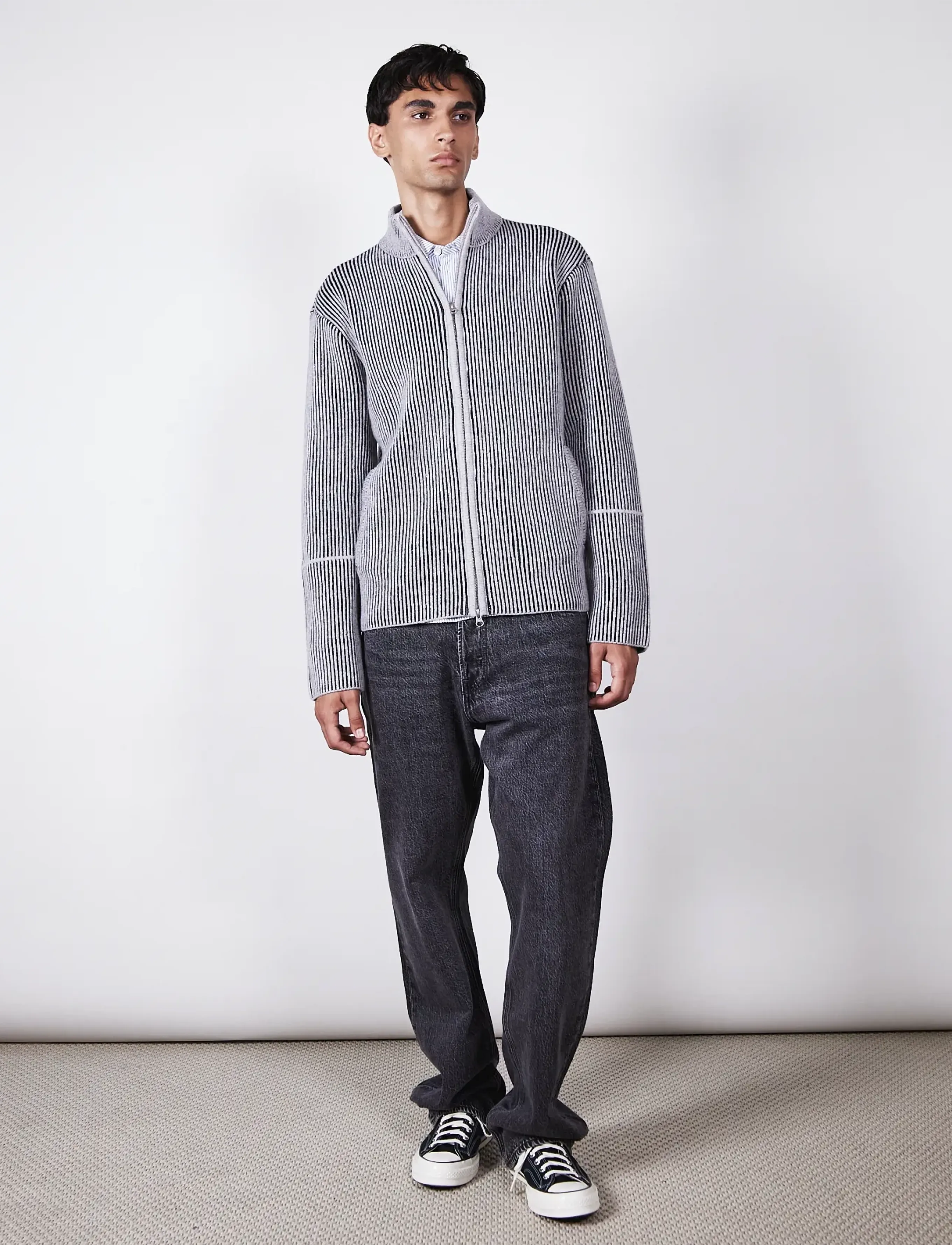 Brixtol Textiles - Seven Wool - light grey - 3