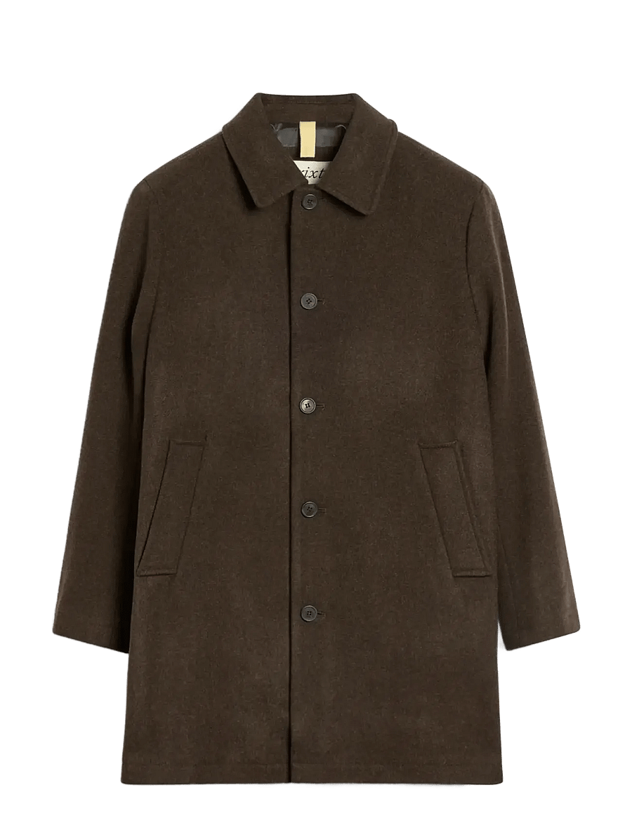 Brixtol Textiles - T-Coat Wool - brown - 1