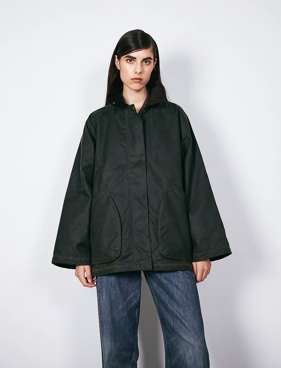 Brixtol Textiles - Davonna - utility jackets - olive - 0