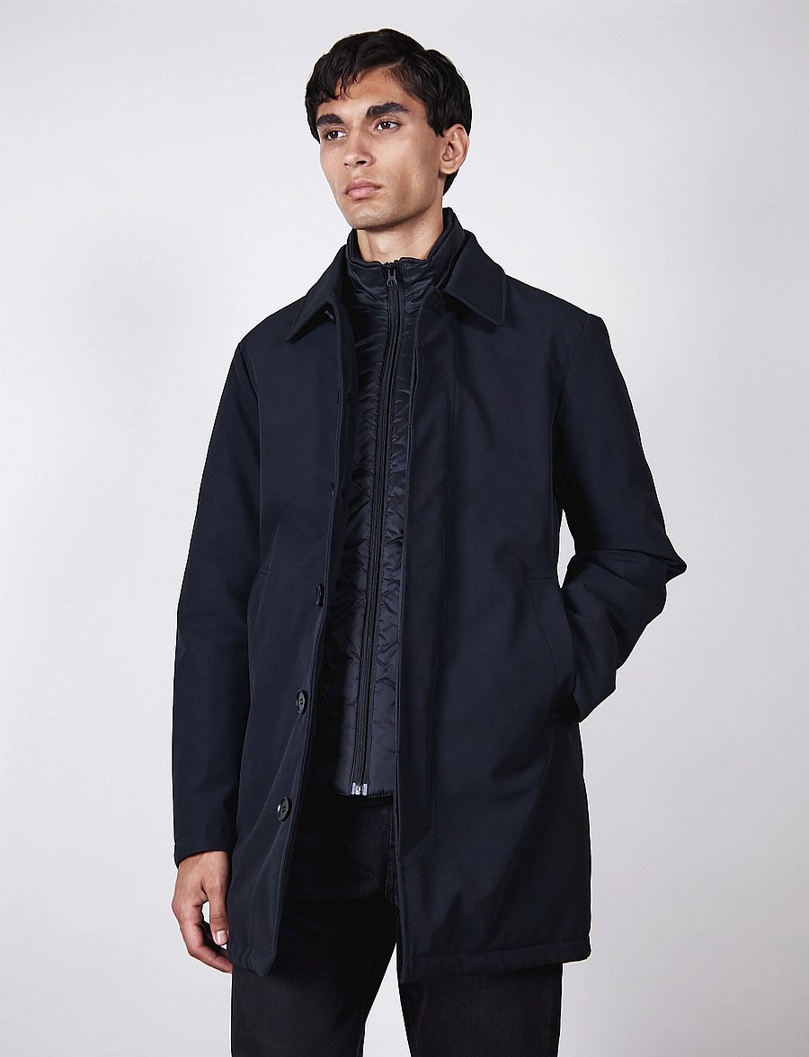 Brixtol Textiles - Duncan - hybrid jackets - black - 0
