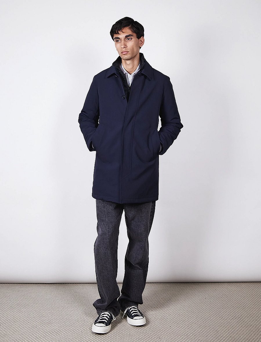 Brixtol Textiles - Duncan - hybrid jackets - carbon navy - 0