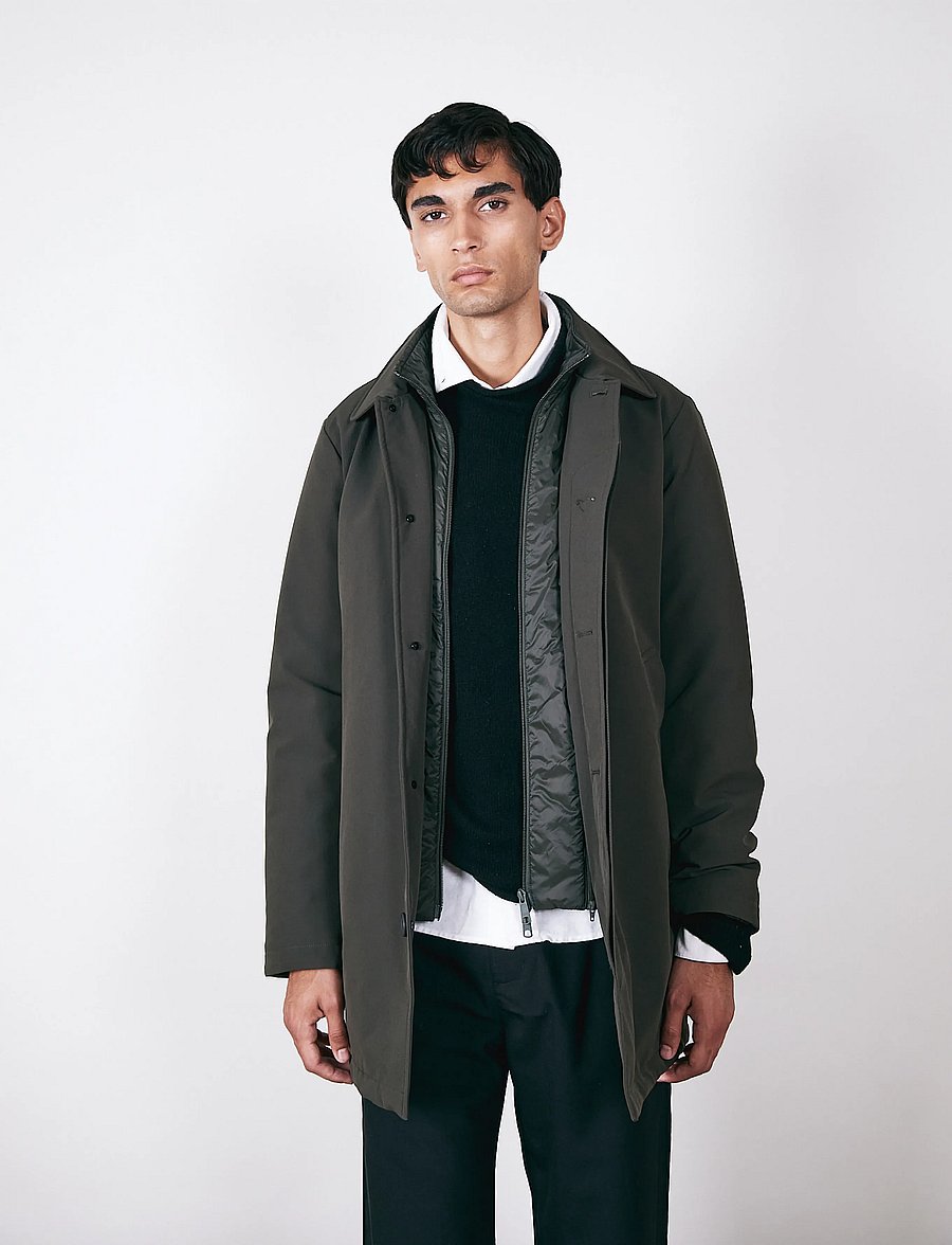 Brixtol Textiles - Duncan - hybrid jackets - olive - 3