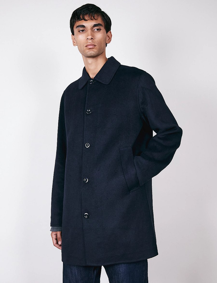 Brixtol Textiles - T-Coat Wool - winterjacken - midnight blue - 0