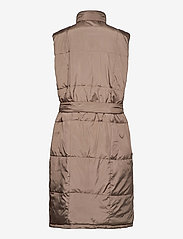 Brixtol Textiles - Mathilda - puffer vests - taupe - 1
