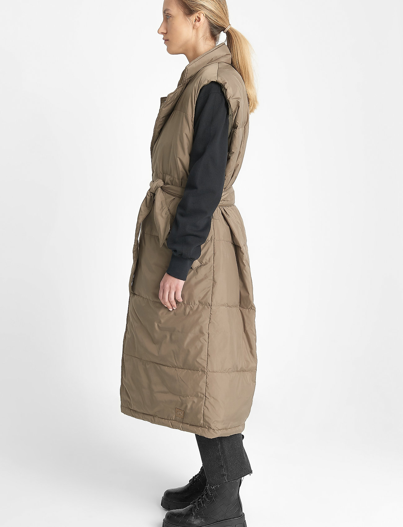 Brixtol Textiles - Mathilda - outerwear - taupe - 4