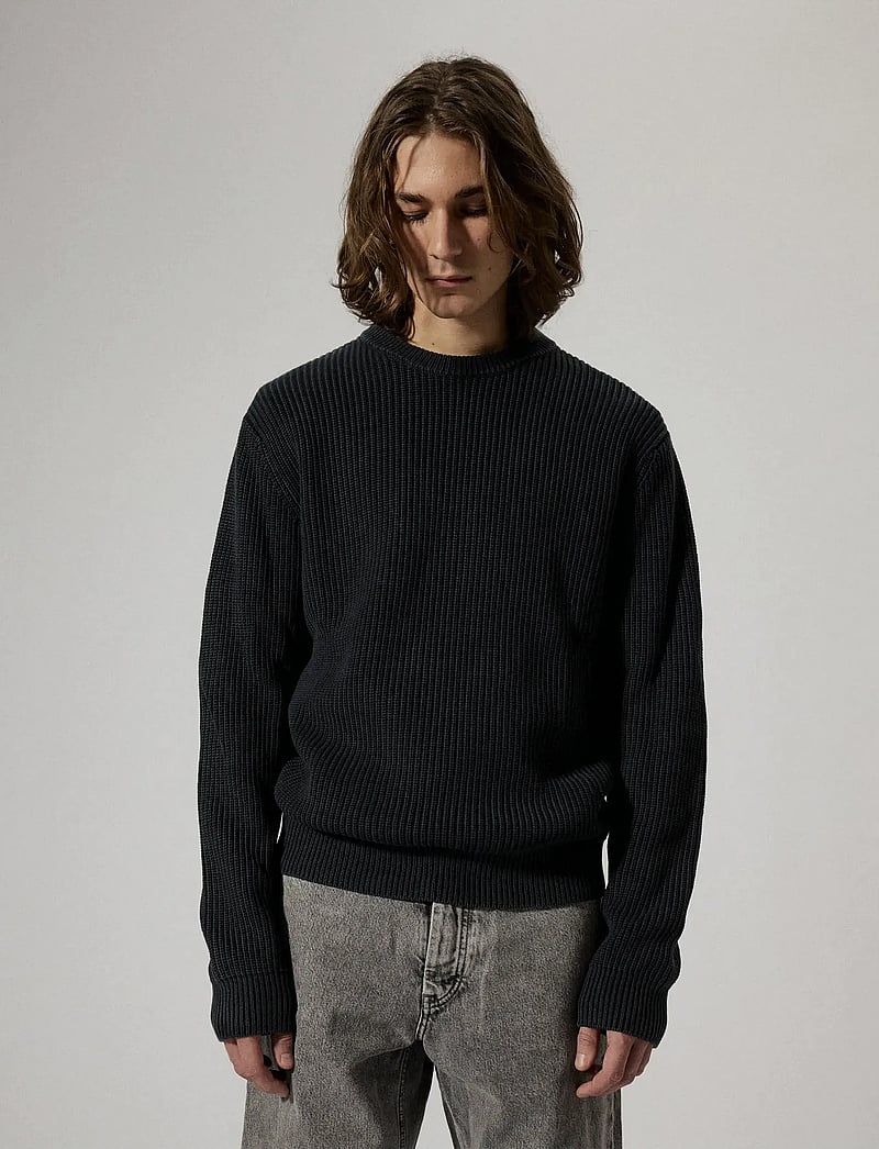 Brixtol Textiles - Dorper - okrągły dekolt - dark navy - 0