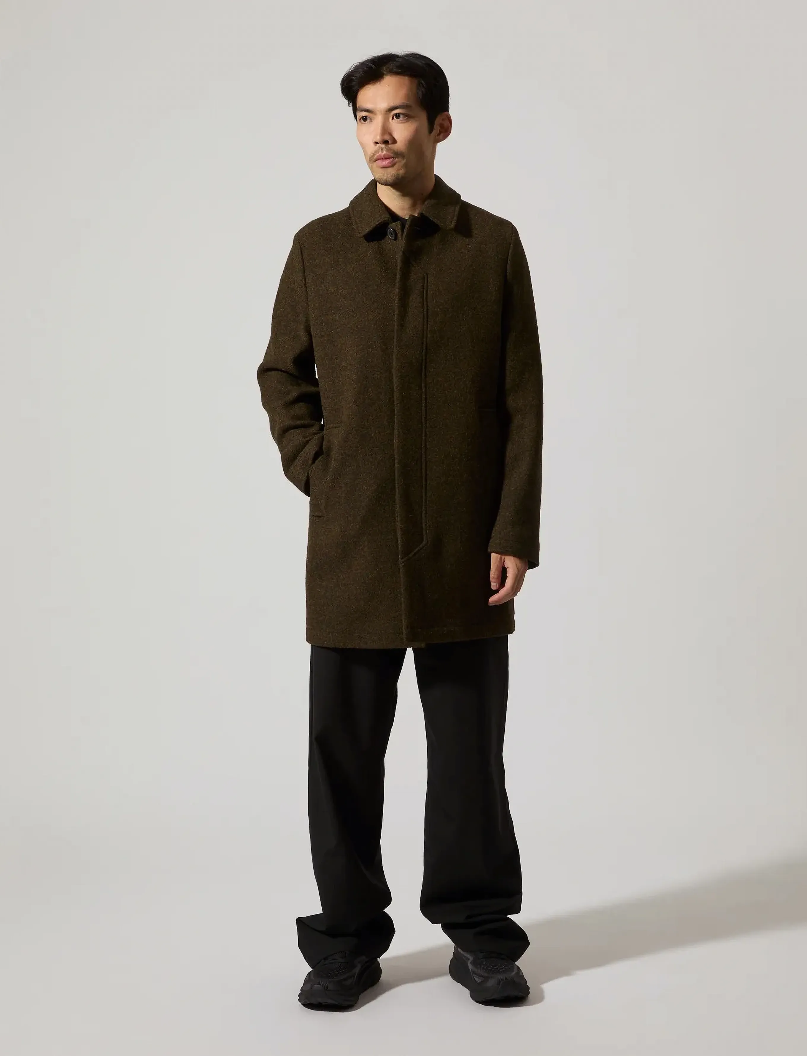 Brixtol Textiles T-Coat Wool, XXL, Coats, Braun - Wool Männerswear