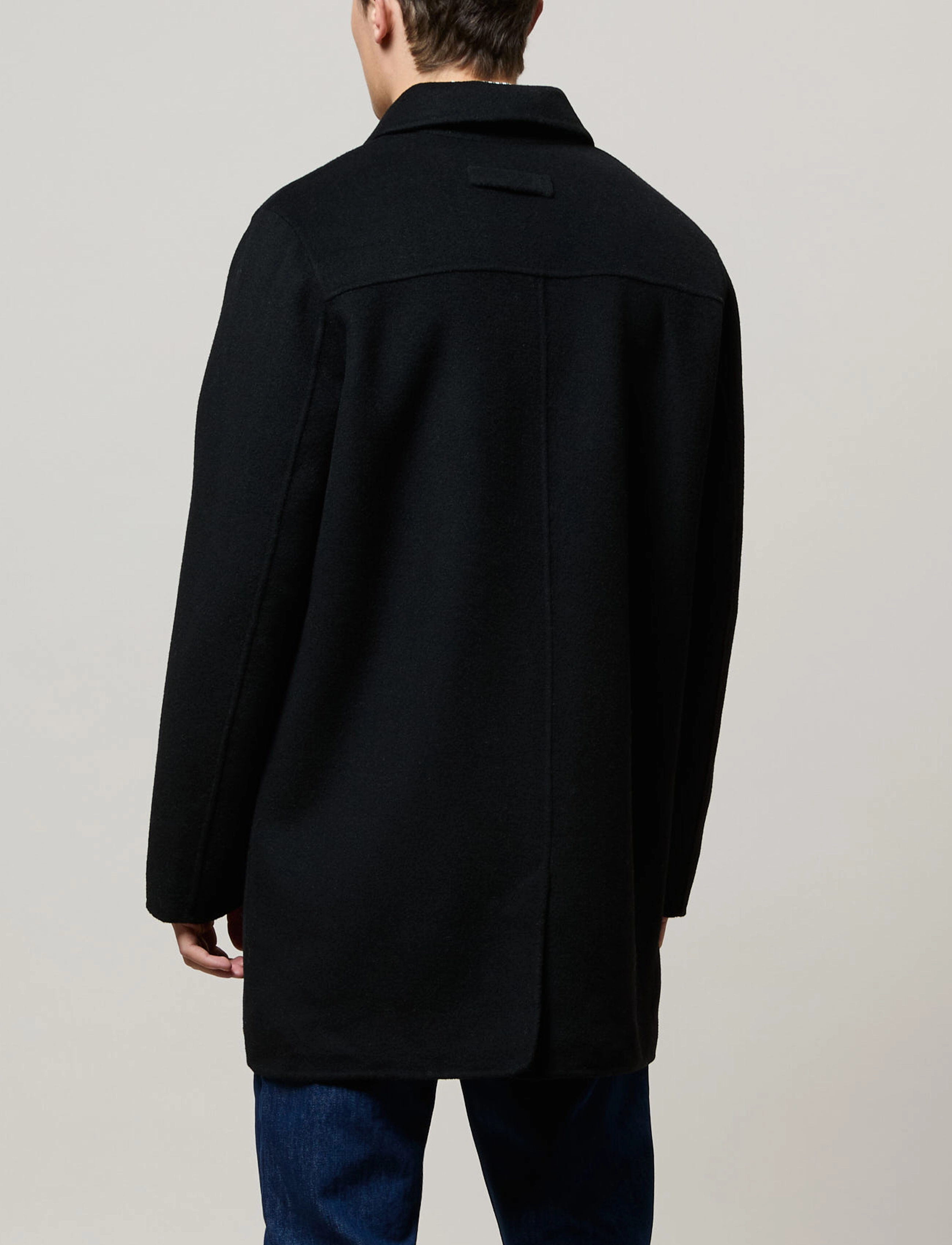 Brixtol Textiles - T-Coat Wool - frakker - black - 5