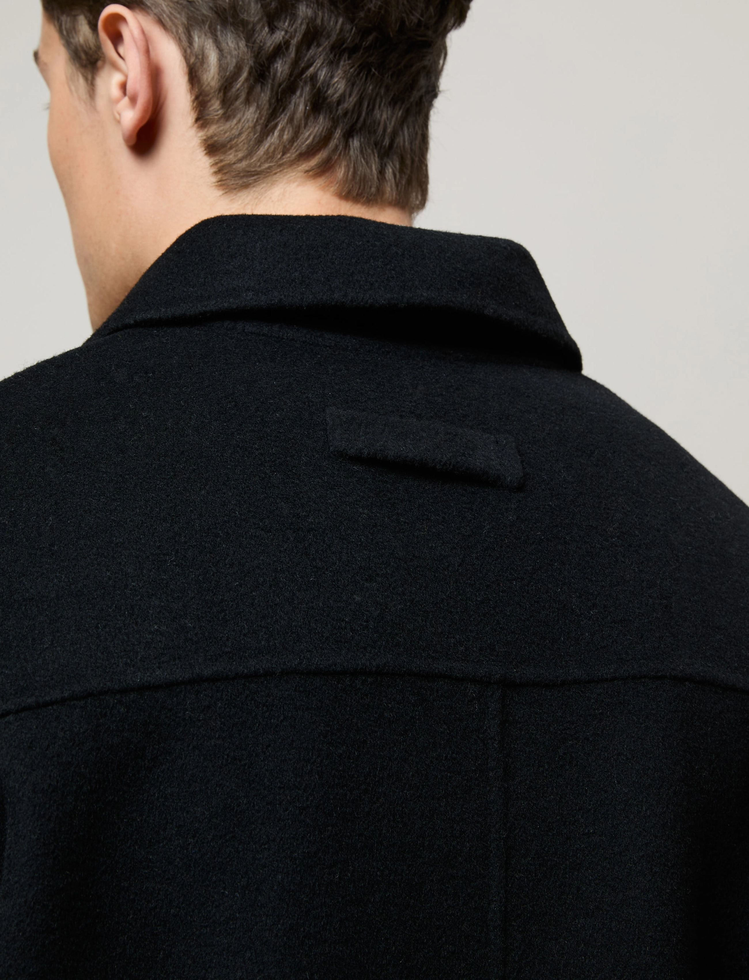 Brixtol Textiles - T-Coat Wool - frakker - black - 4