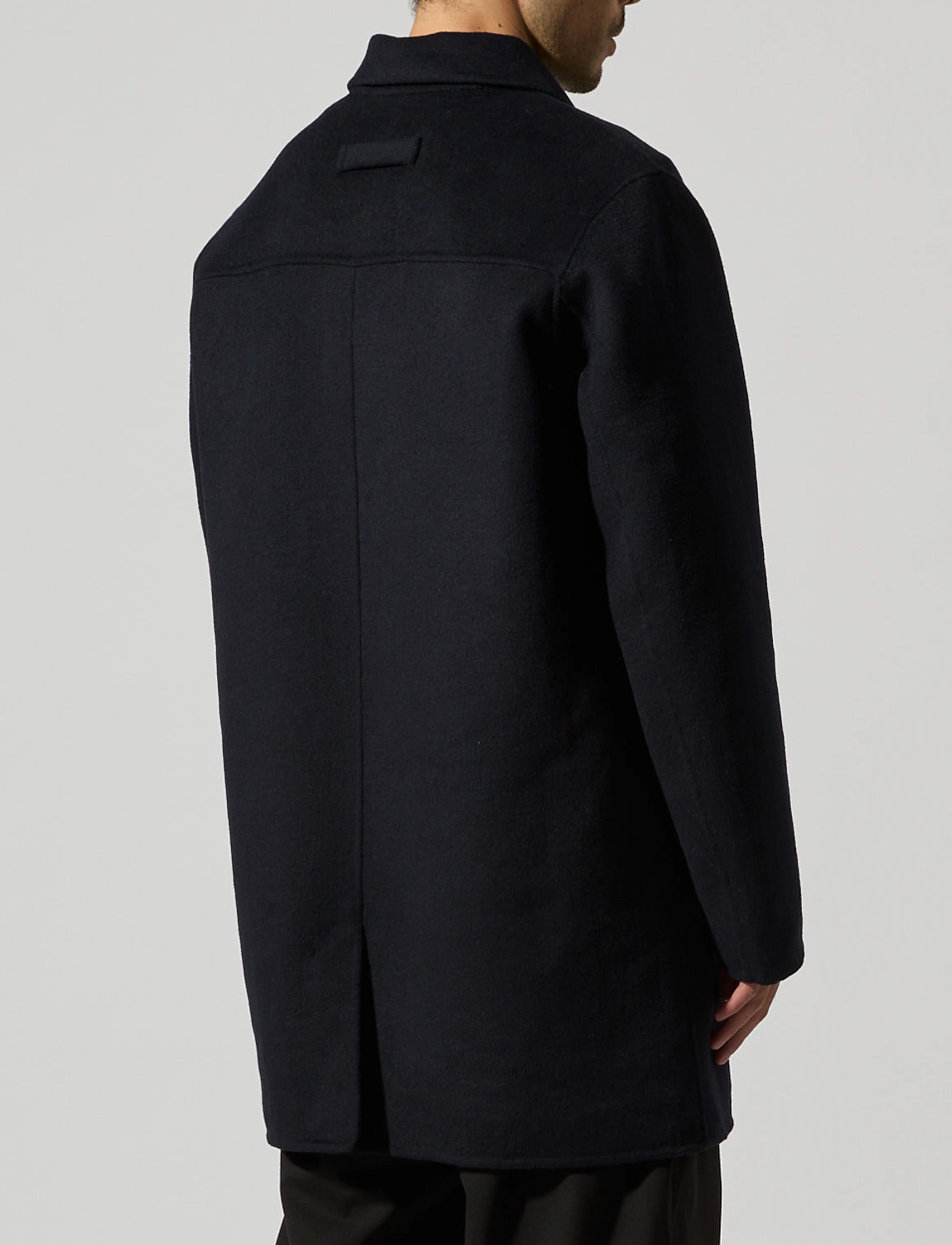 Brixtol Textiles - T-Coat Wool - mantlid - midnight blue - 3