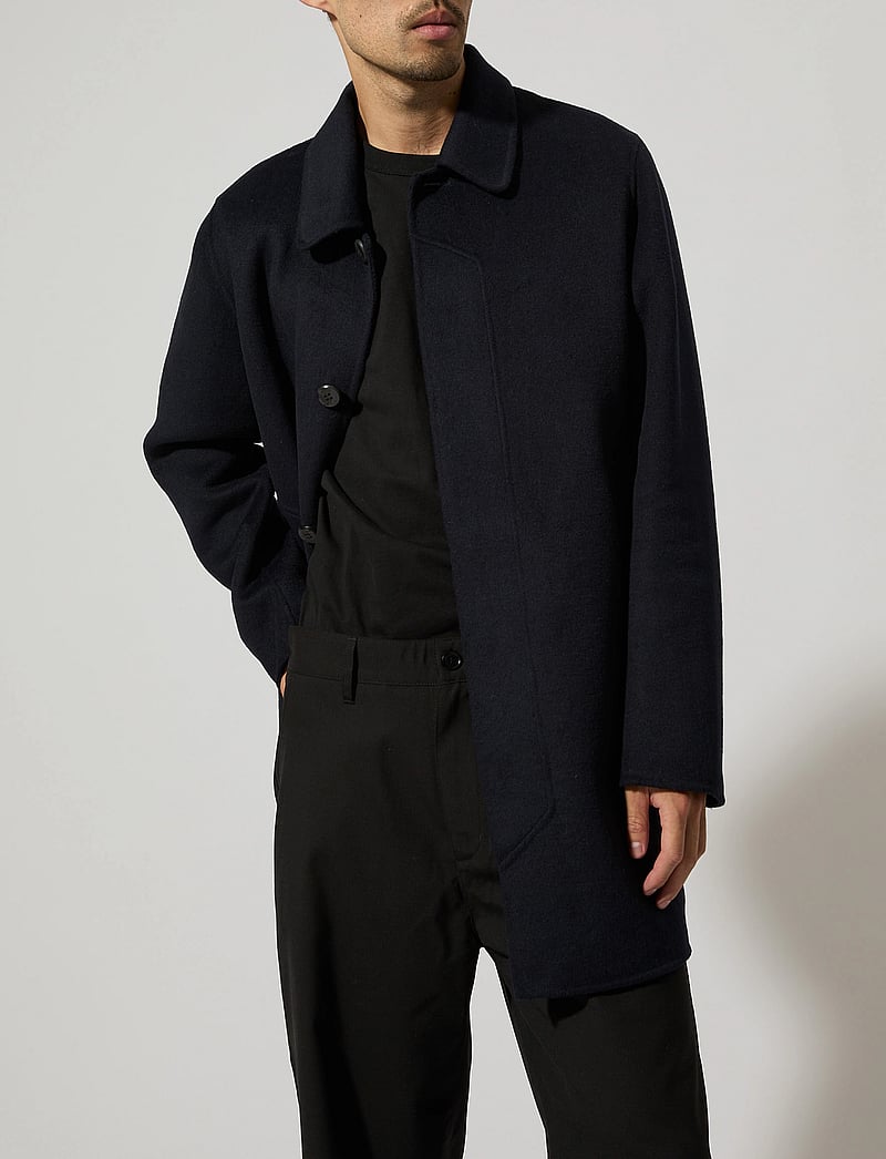 Brixtol Textiles - T-Coat Wool - vinterjakker - midnight blue - 4