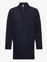 Brixtol Textiles - T-Coat Wool - vinterjackor - black/navy check - 0