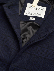 Brixtol Textiles - T-Coat Wool - talvitakit - black/navy check - 7