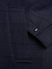 Brixtol Textiles - T-Coat Wool - talvitakit - black/navy check - 8