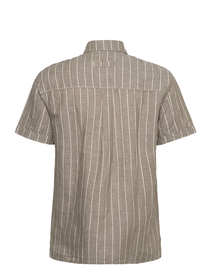 Brixtol Textiles - Callum - pellavakauluspaidat - light moss stripe - 2
