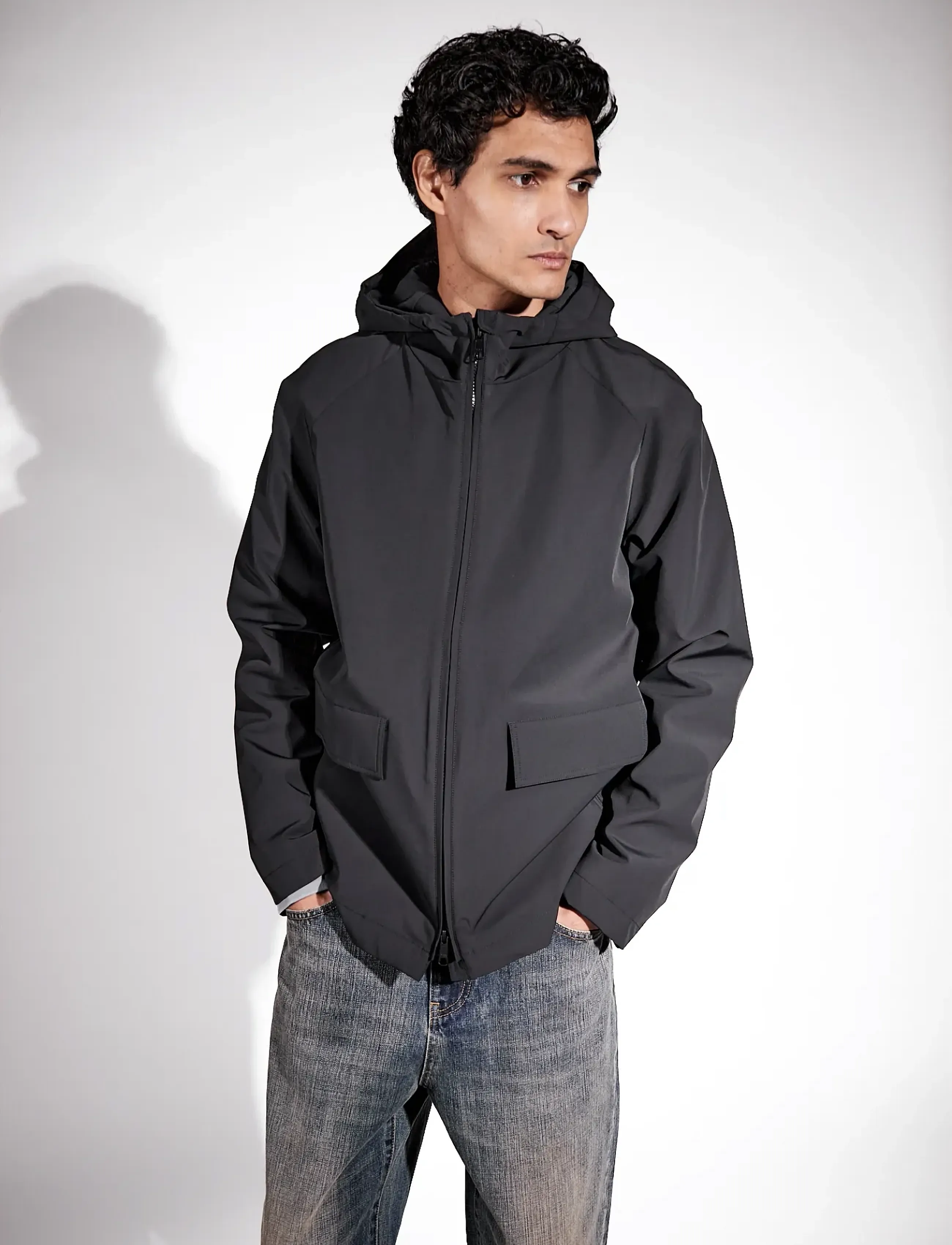 Brixtol Textiles Aiden Black, M, Jackets, Schwarz - Light Männerswear