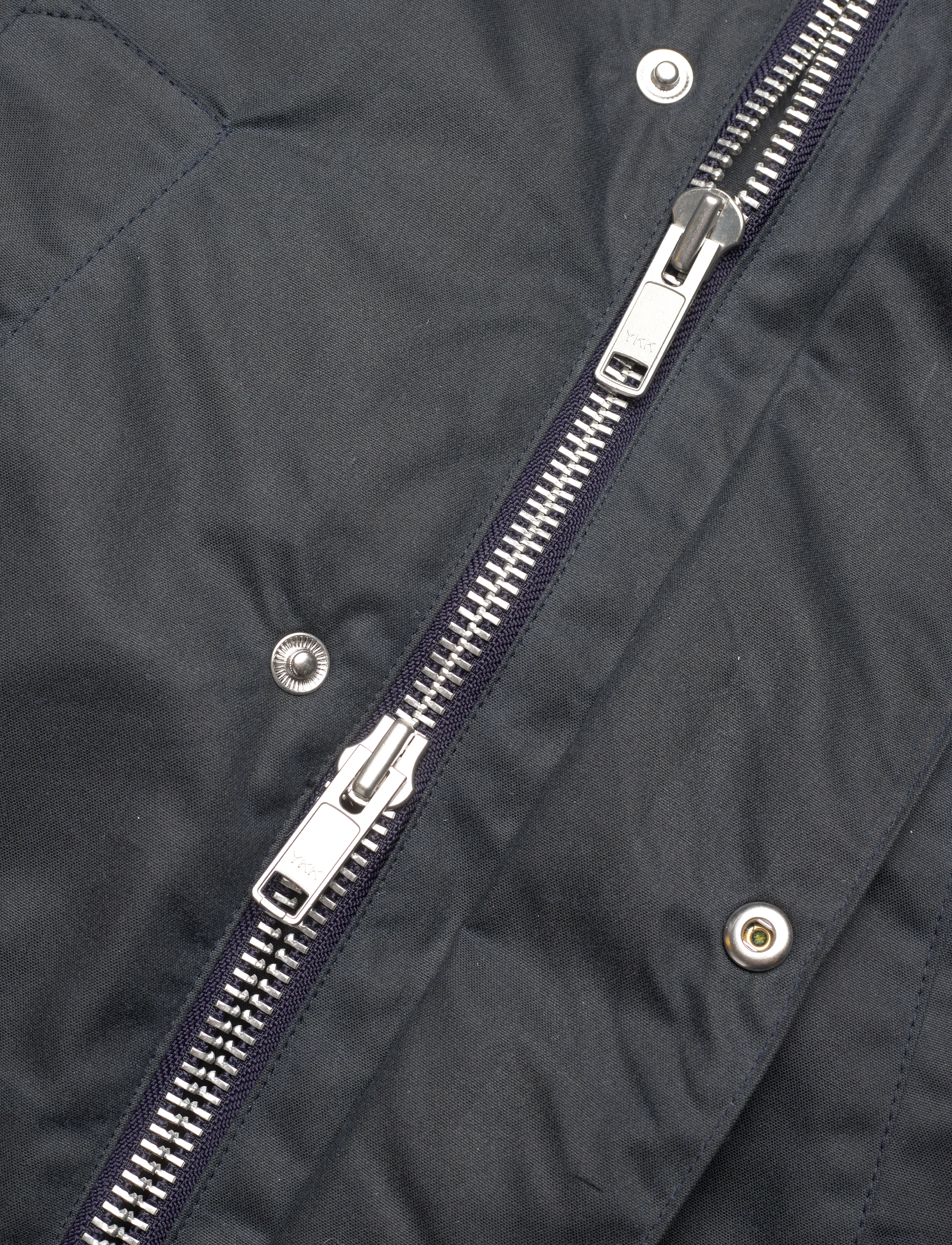 Brixtol Textiles - Curtis - navy wet wax - 3