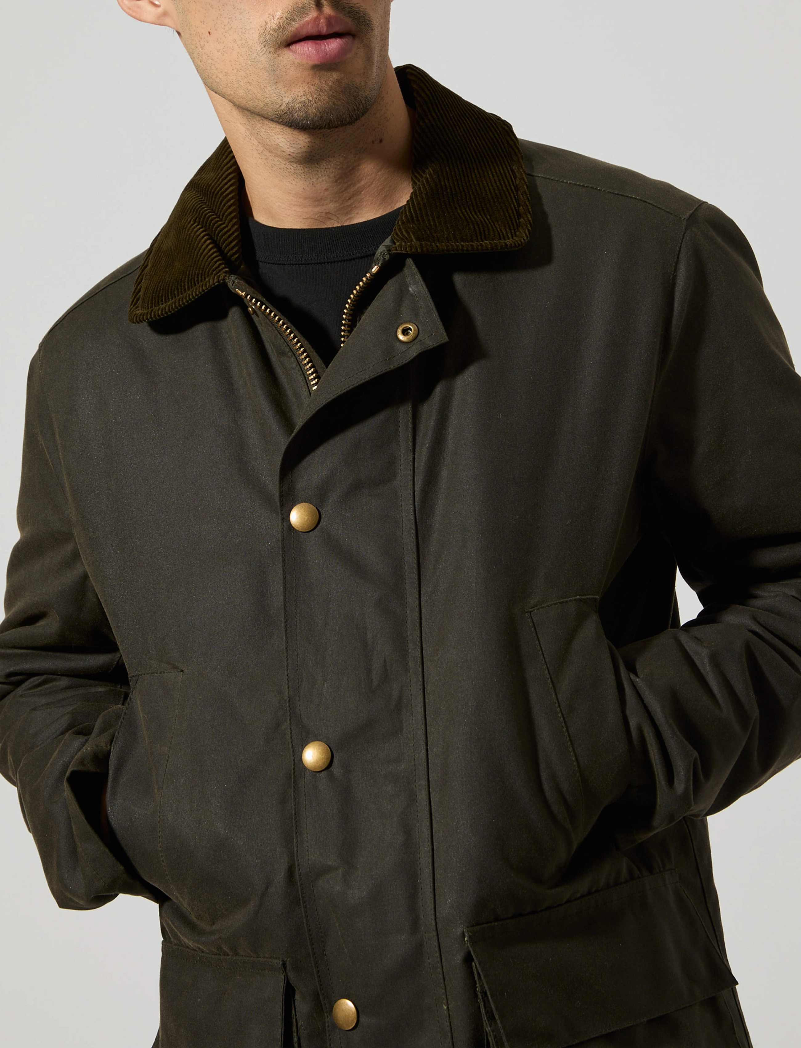 Brixtol Textiles - Curtis - olive - 4