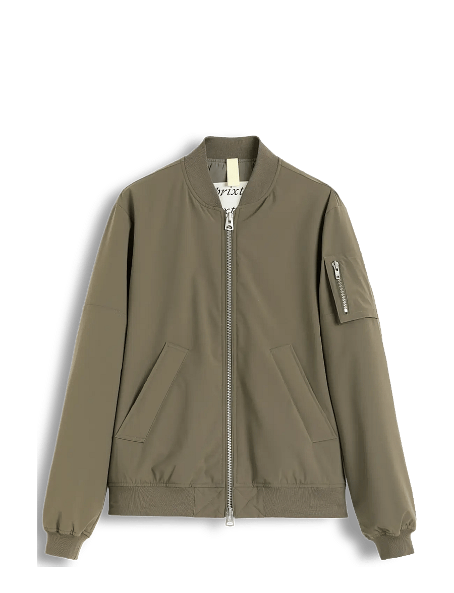 Brixtol Textiles - Harris Black - bomber jakkar - green stone - 1
