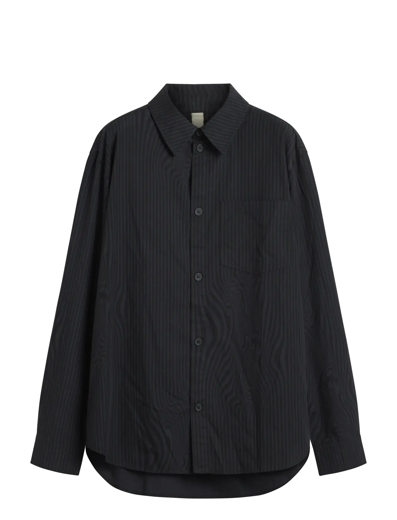 Brixtol Textiles Lawrence - Brixtol Textiles - BLACK GLITCH STRIPE OVER DYE / black