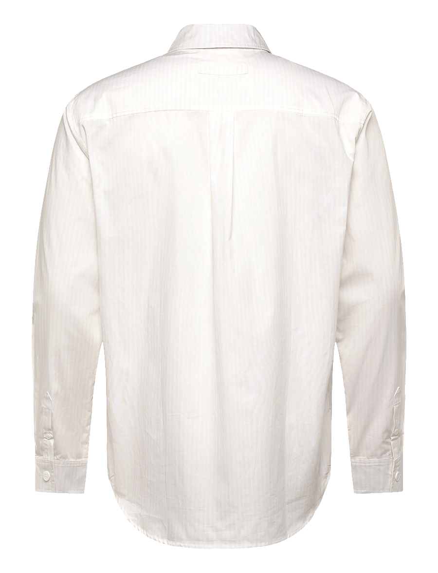 Brixtol Textiles - Lawrence - randiga skjortor - off white glitch stripe - 2