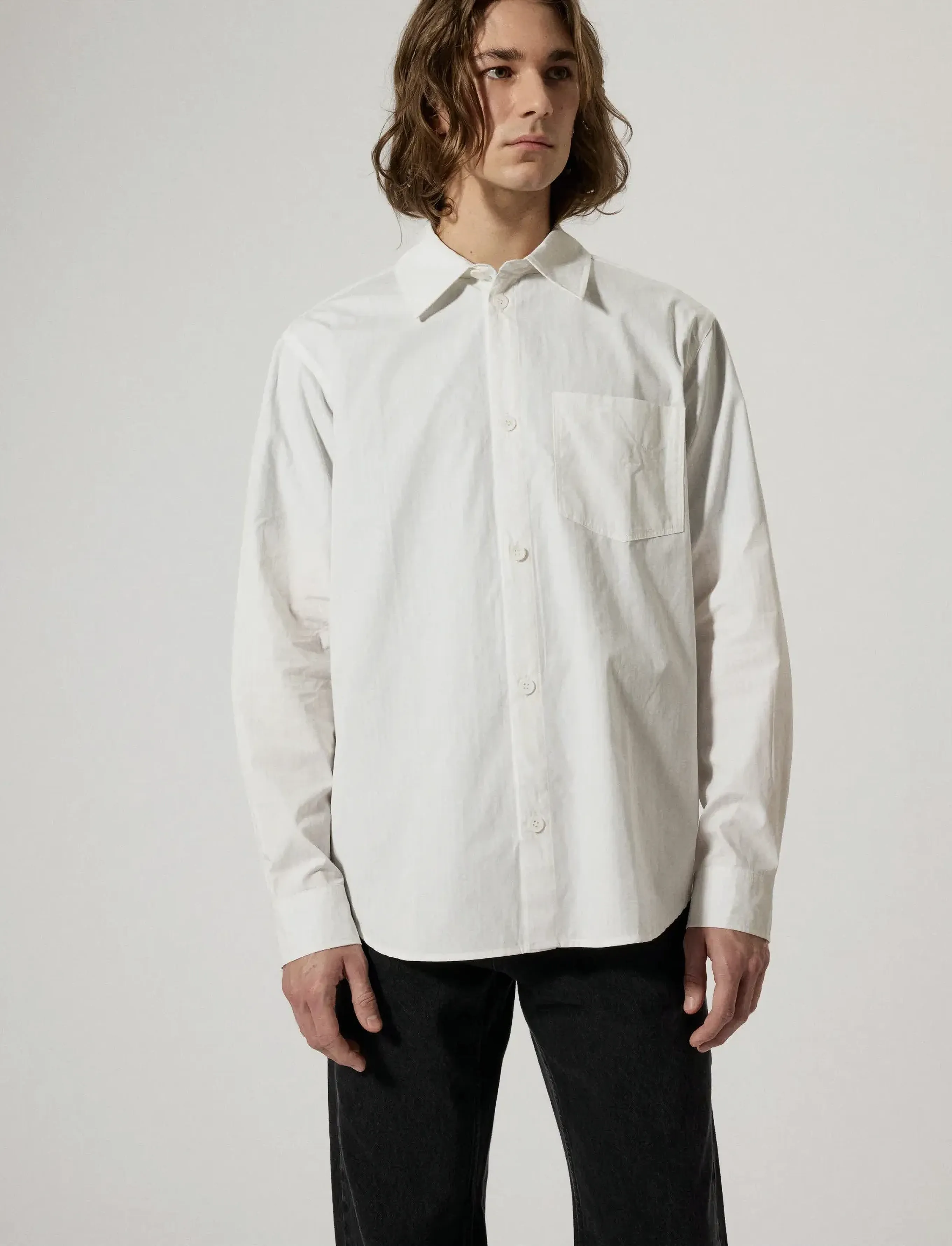 Brixtol Textiles Lawrence, XL, Cream, Shirts > Striped Shirts, Herre