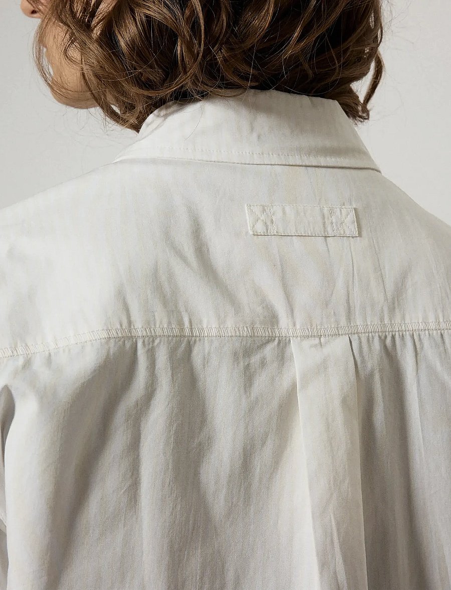 Brixtol Textiles - Lawrence - randiga skjortor - off white glitch stripe - 3