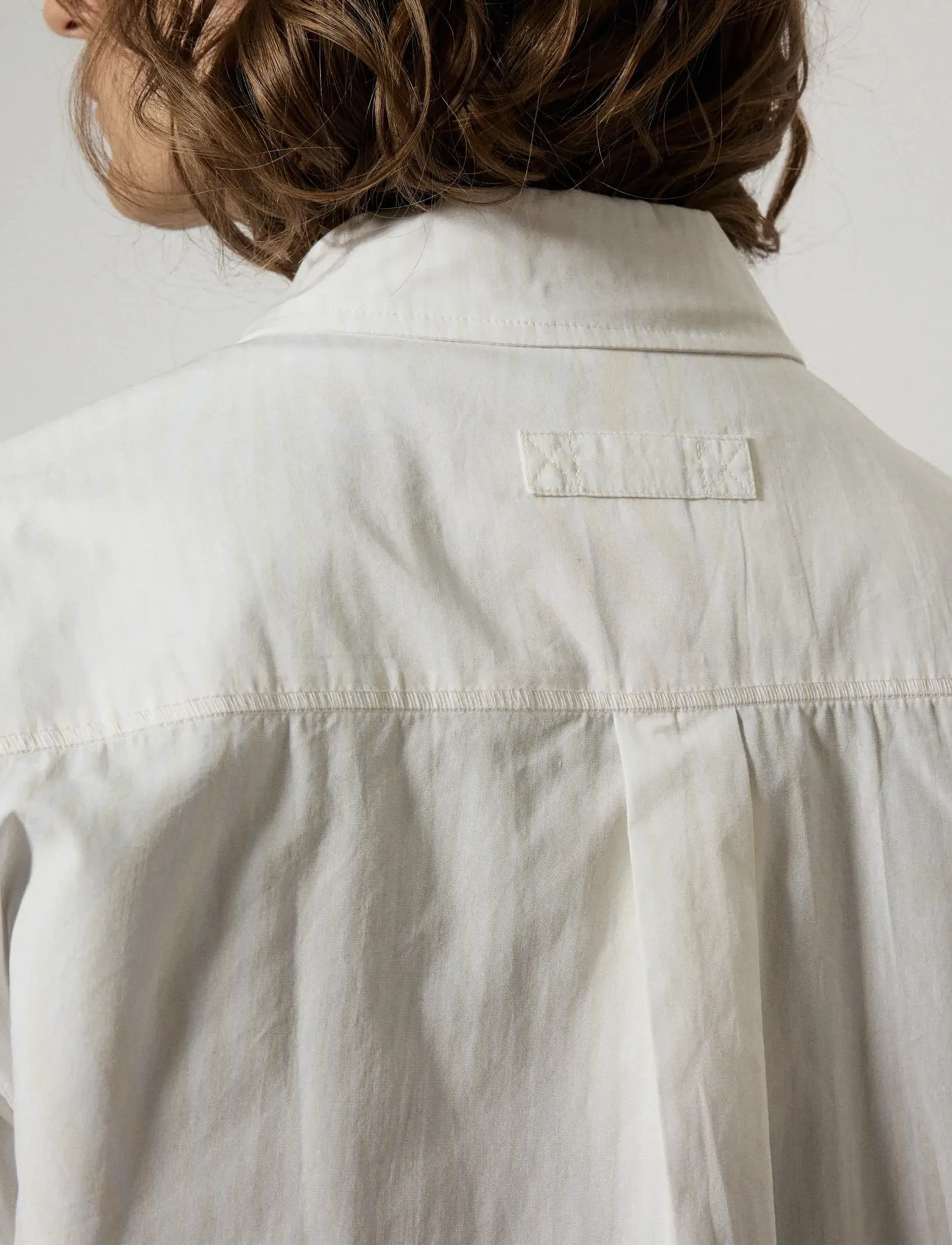 Brixtol Textiles - Lawrence - casual shirts - off white glitch stripe - 3