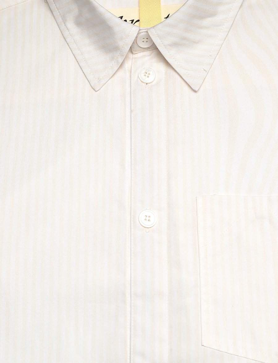 Brixtol Textiles - Lawrence - randiga skjortor - off white glitch stripe - 4