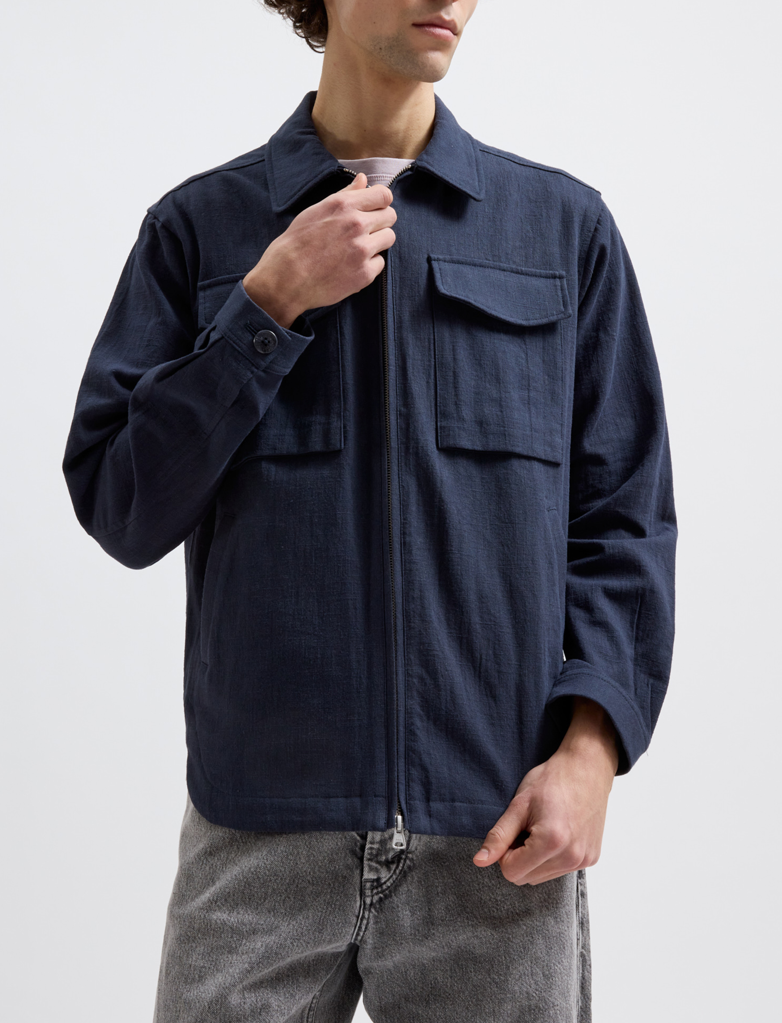 Brixtol Textiles - Murray Dark Navy - shoppa efter tillfälle - dark navy - 4