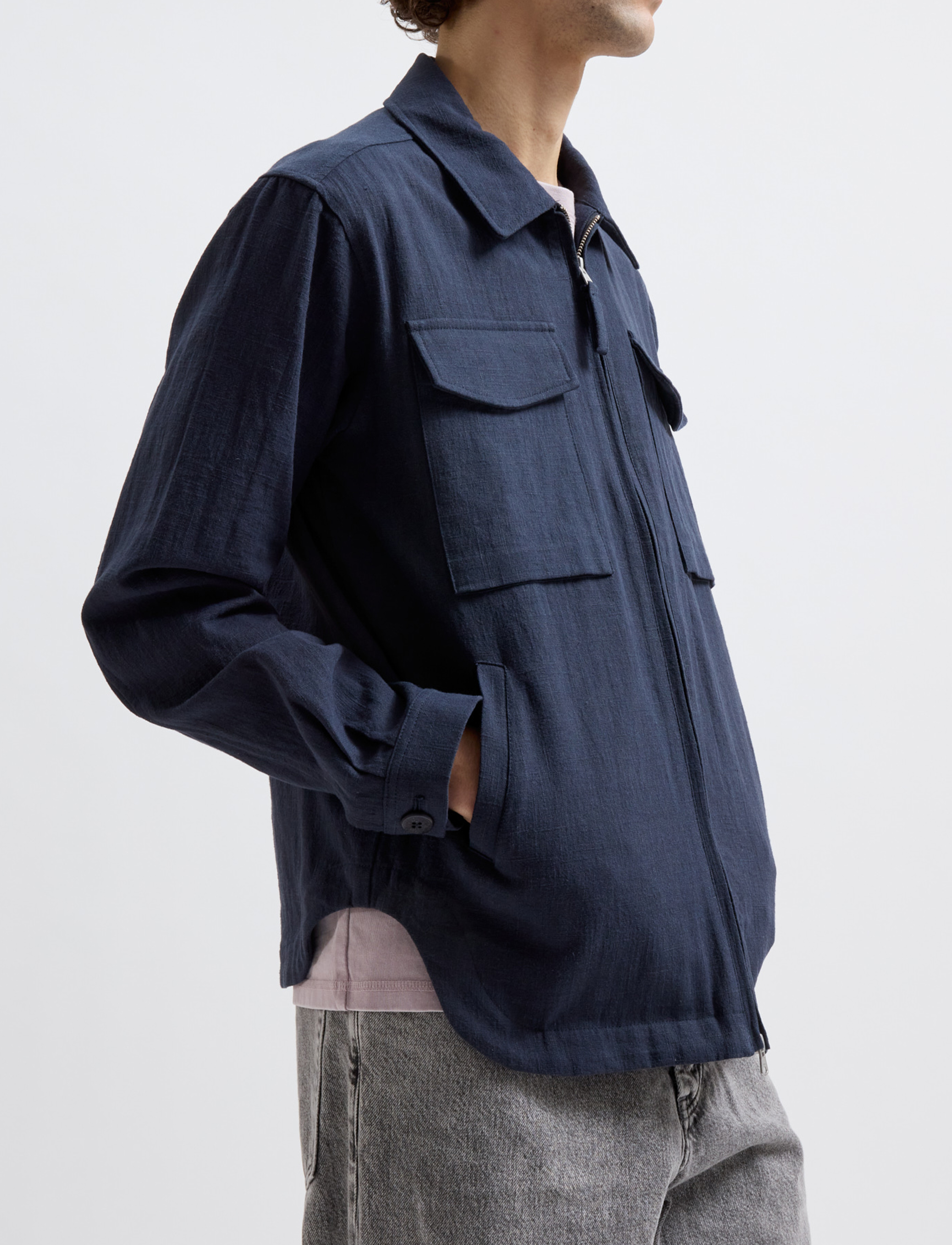 Brixtol Textiles - Murray Dark Navy - shoppa efter tillfälle - dark navy - 5