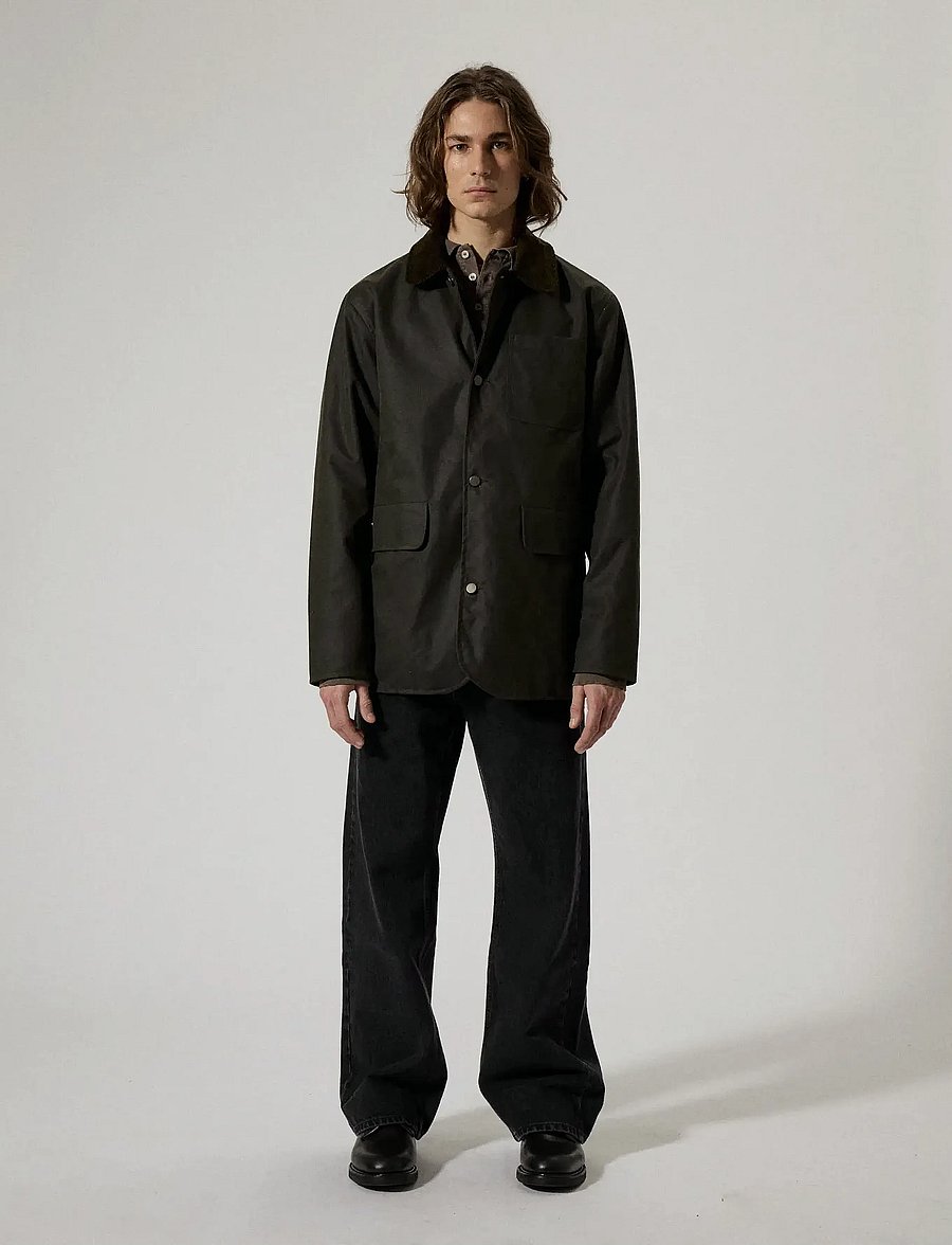 Brixtol Textiles - James - lentejassen - olive - 0