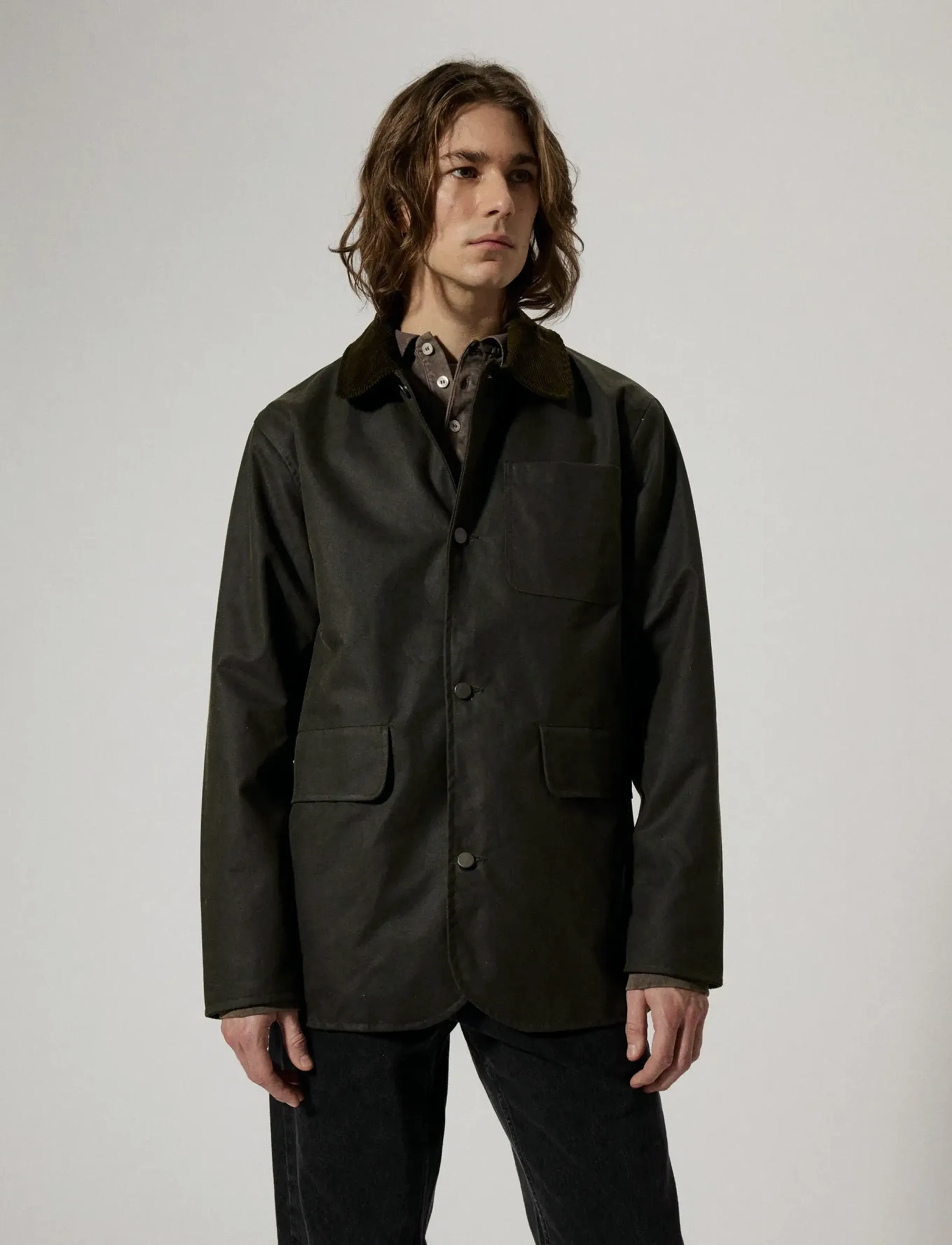 Brixtol Textiles - James - light jackets - olive - 3