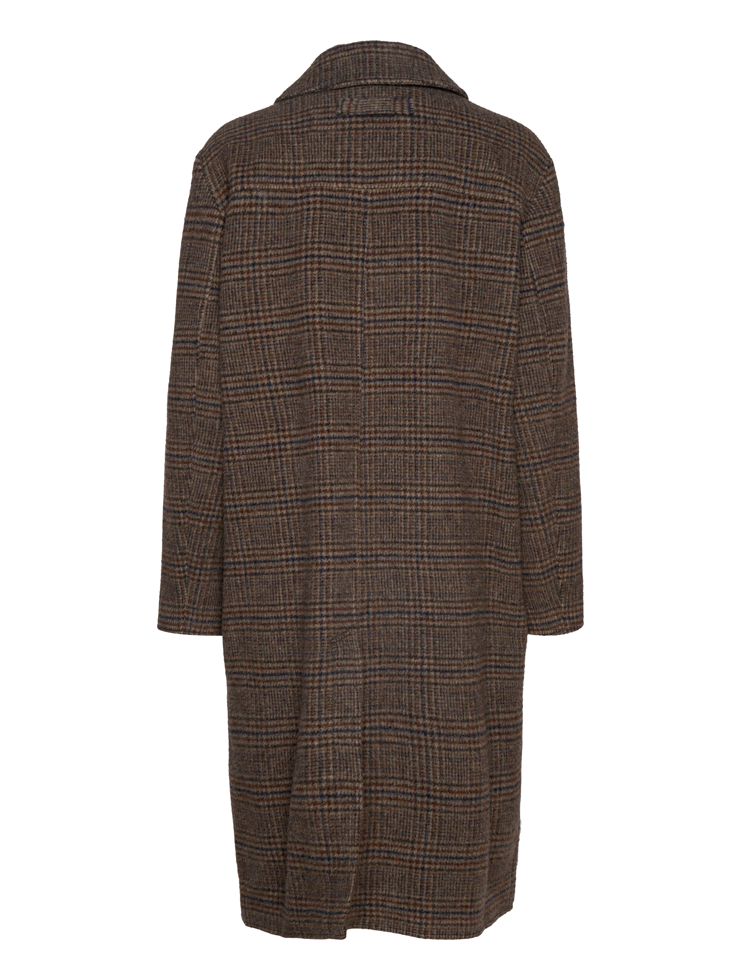 Brixtol Textiles - Gil - brown/navy check - 1