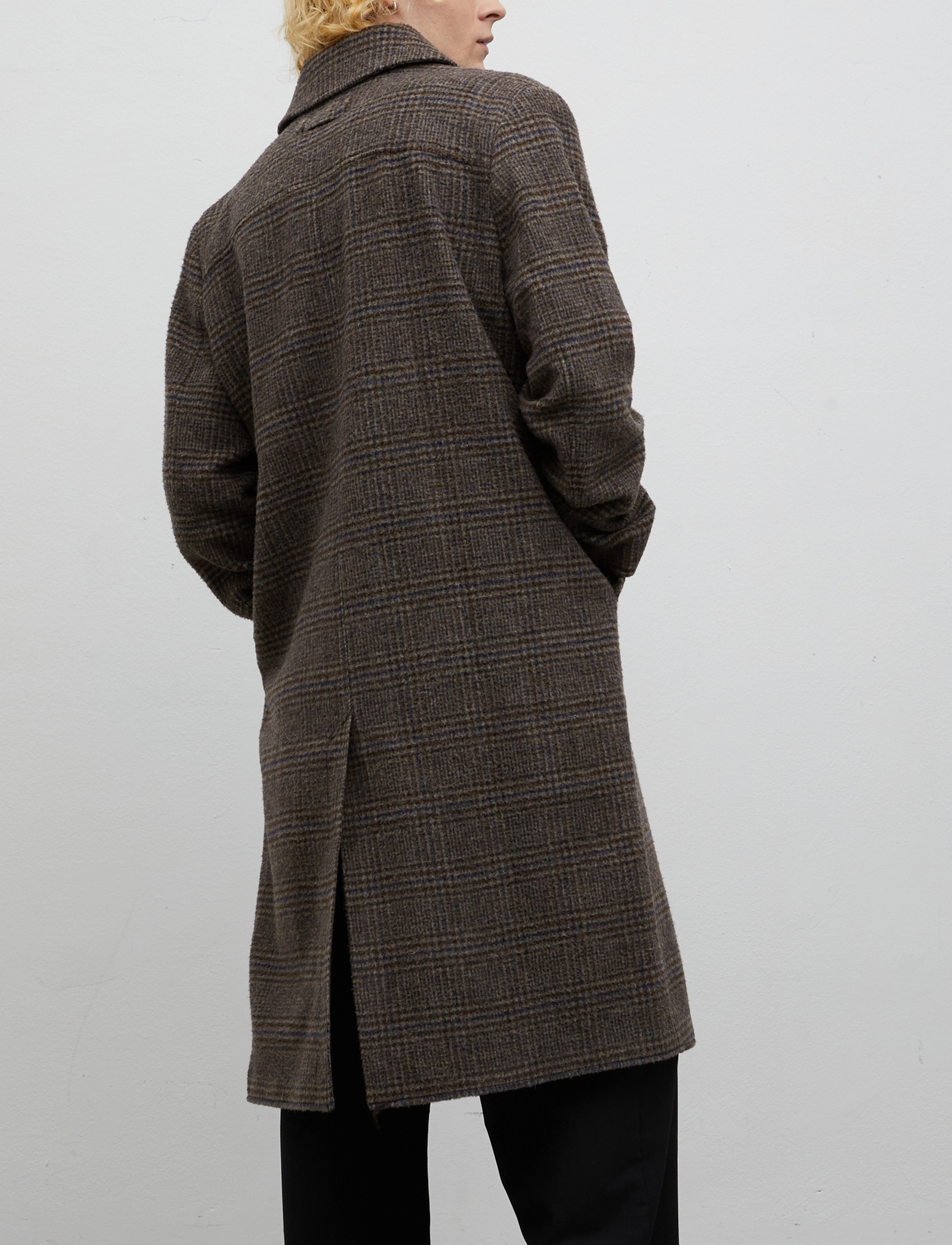 Brixtol Textiles - Gil - brown/navy check - 4