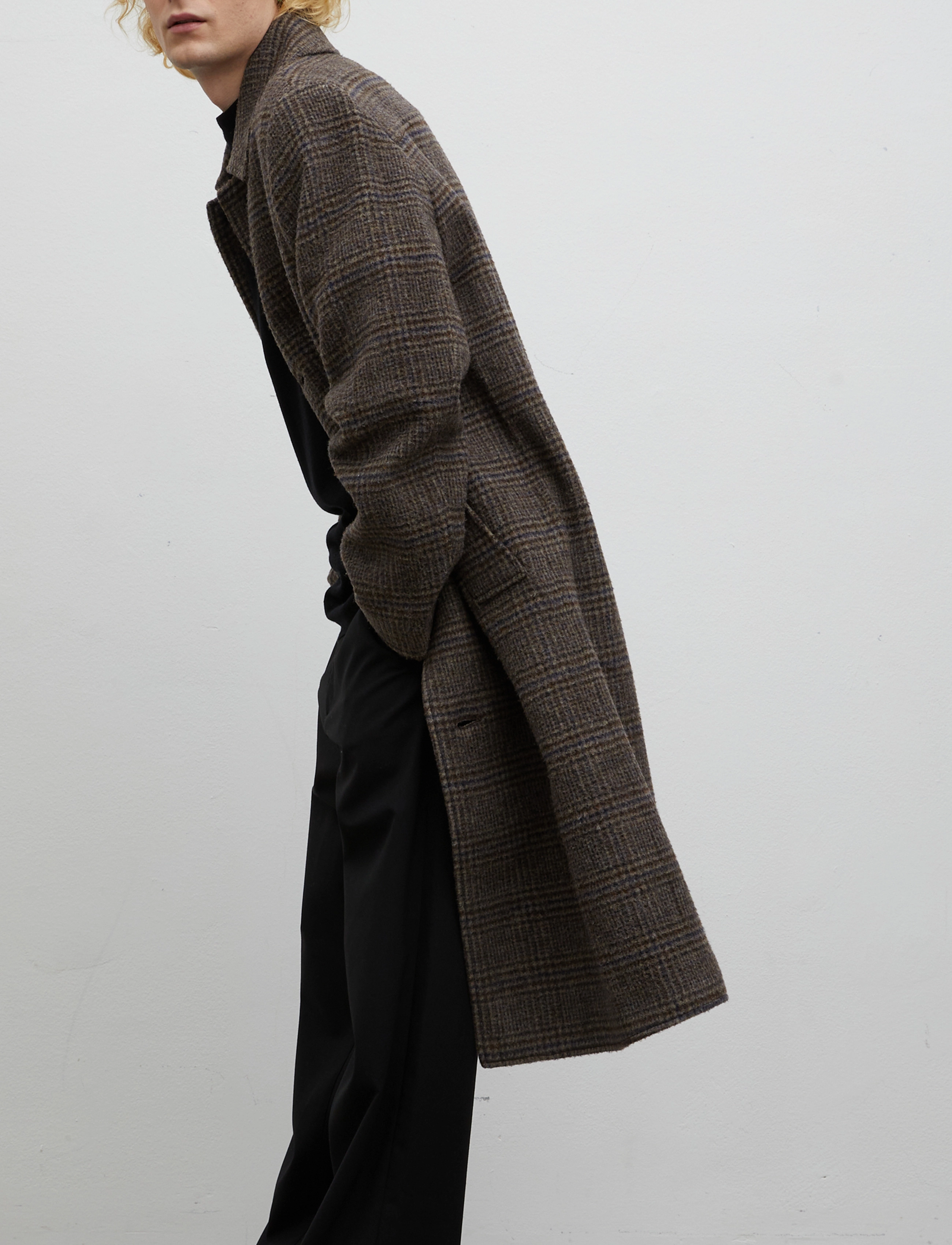 Brixtol Textiles - Gil - brown/navy check - 5