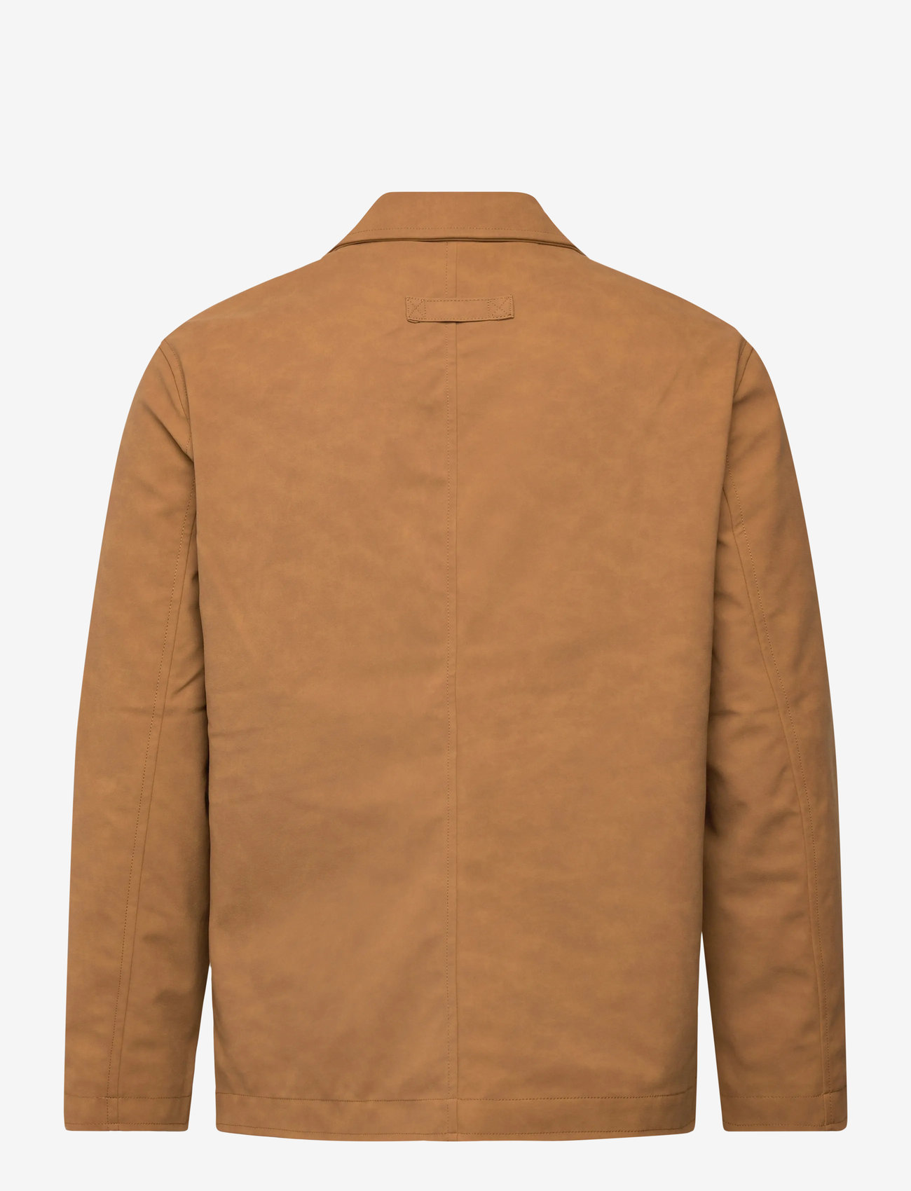 Brixtol Textiles - Alfred Faux Suede Tan Suede - vindjakker - tan suede - 2