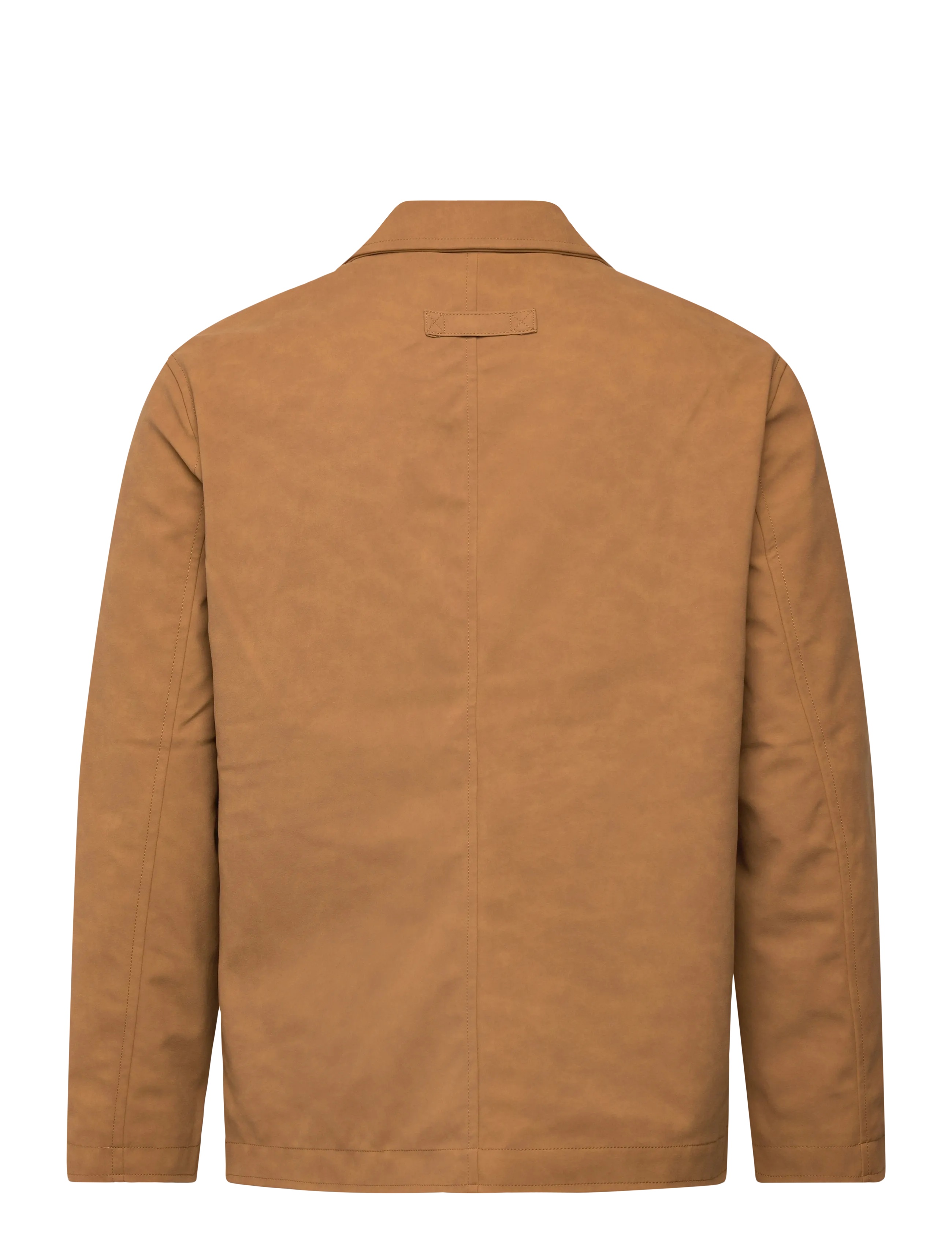 Brixtol Textiles - Alfred Faux Suede Tan Suede - light jackets - tan suede - 2
