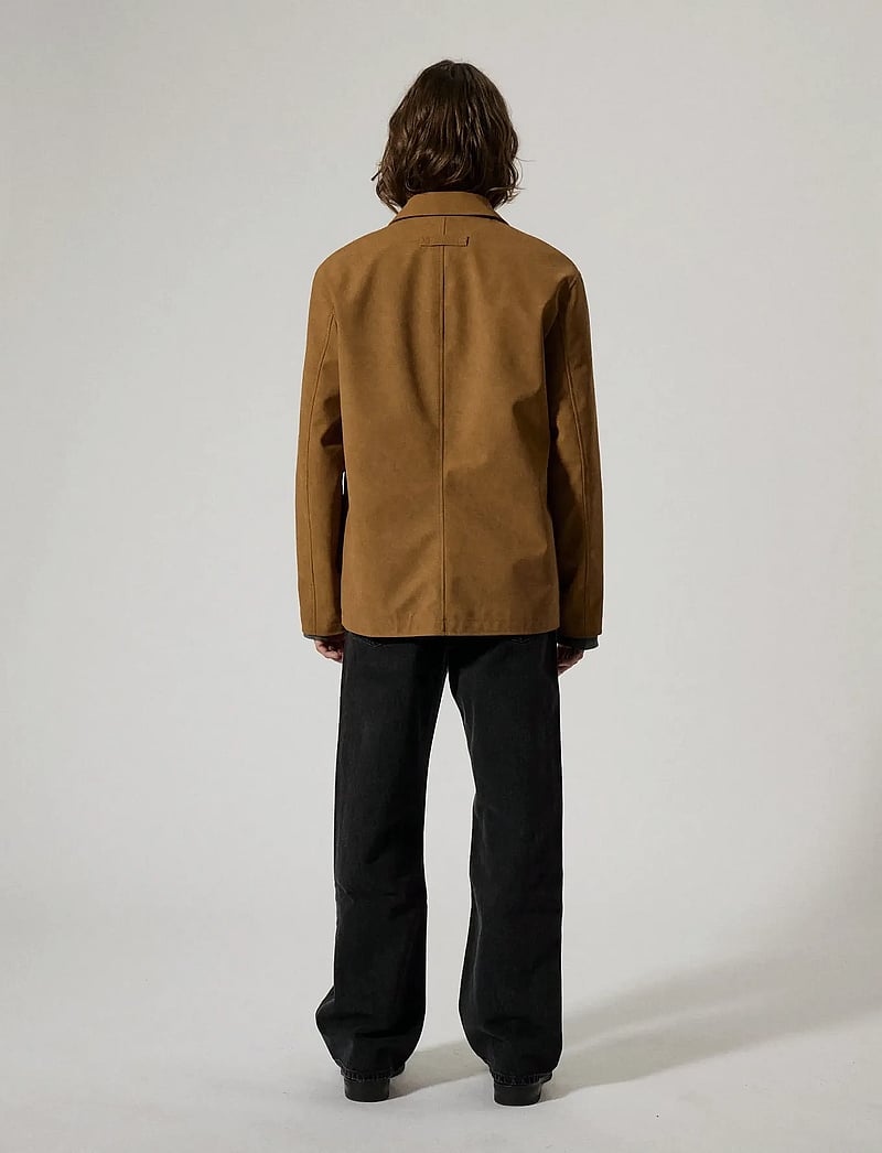 Brixtol Textiles - Alfred Faux Suede - Õhukesed jakid - tan suede - 3