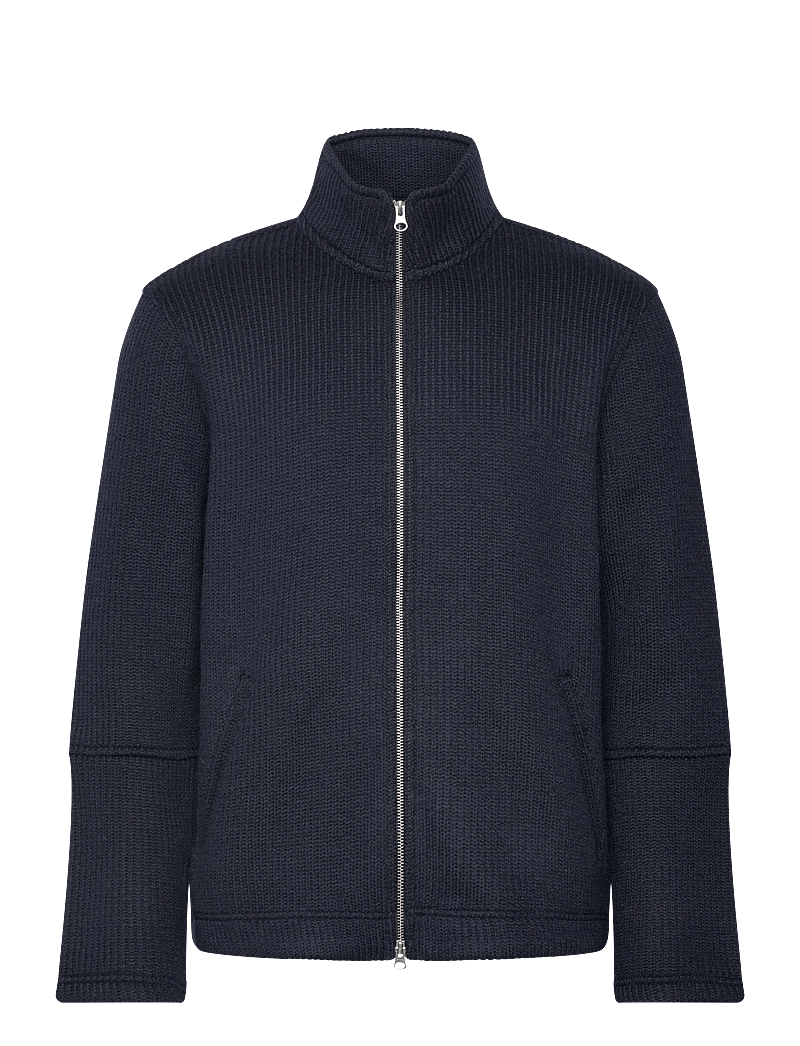 Brixtol Textiles - Seven wool - vindjakker - midnight blue - 0