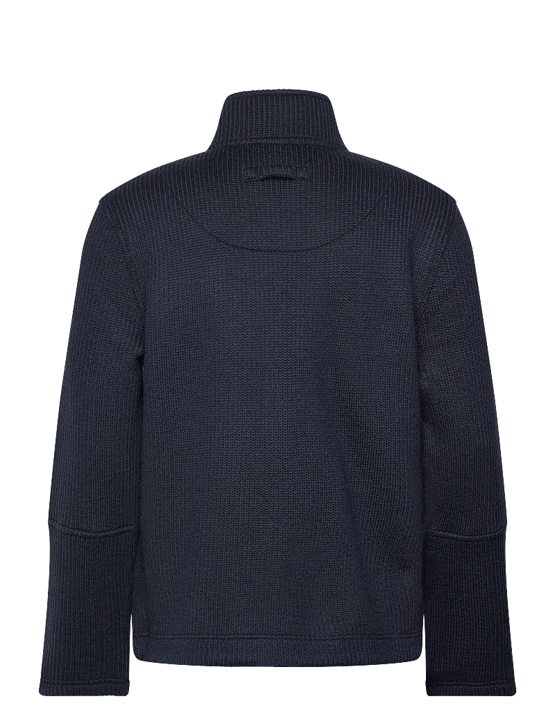 Brixtol Textiles - Seven wool - vindjakker - midnight blue - 1
