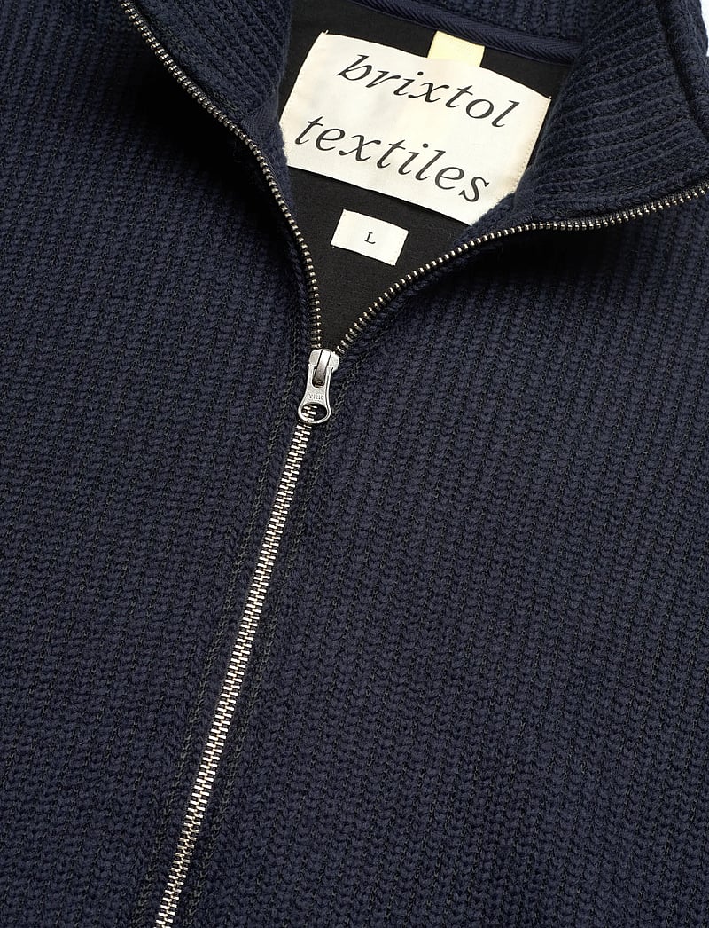 Brixtol Textiles - Seven wool - vindjakker - midnight blue - 2