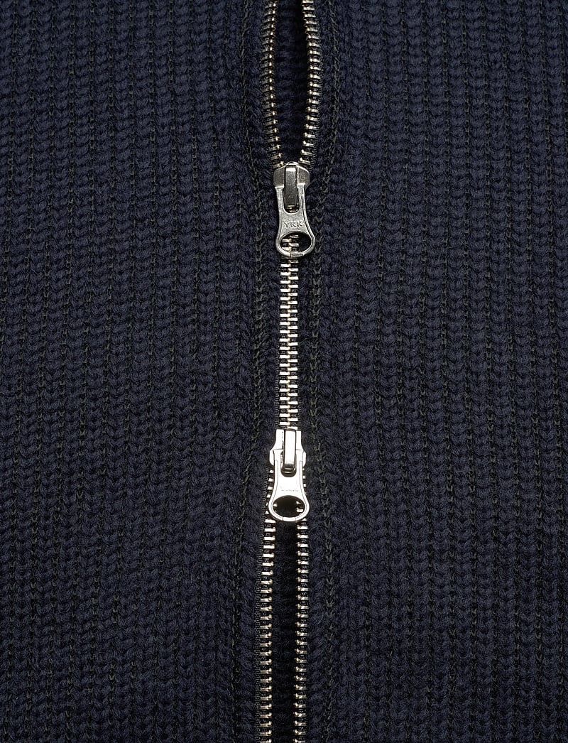 Brixtol Textiles - Seven wool - vindjakker - midnight blue - 4